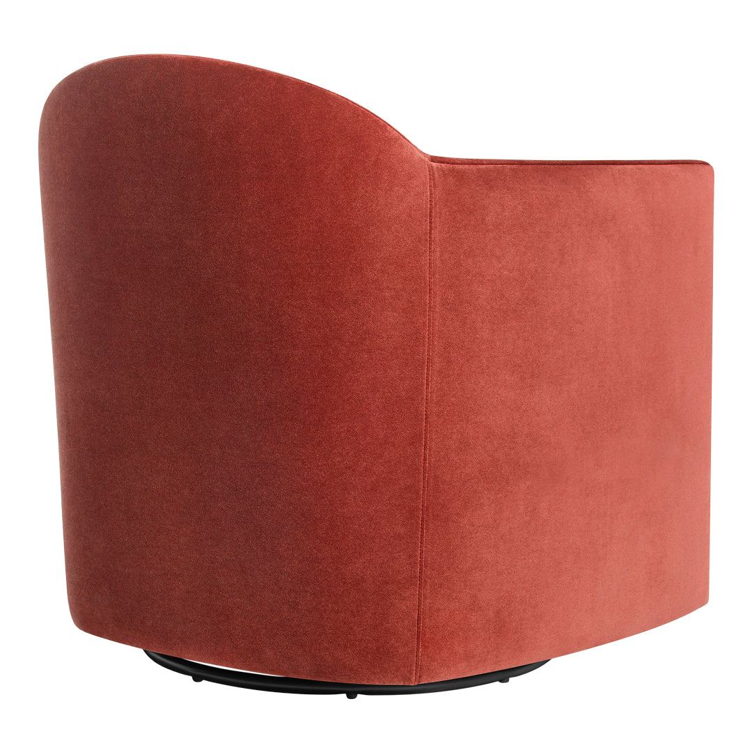 About Face Swivel Lounge Chair - 360 Degree Rotating Modern Accent Chair for Living Room, Bedroom & Office - Comfortable PU Leather Recliner with Ottoman
