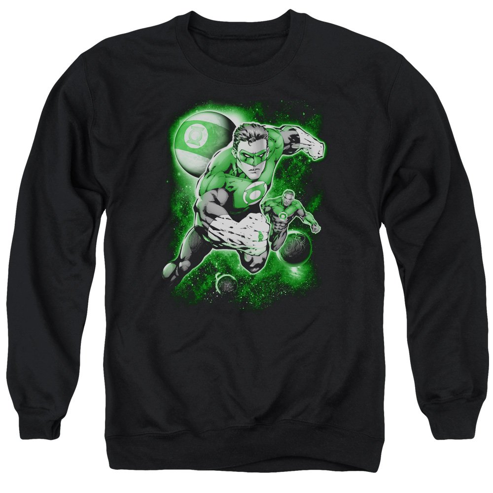 Green Lantern Planet Unisex Crewneck Sweatshirt for Men & Women | DC Comics Superhero Apparel | Casual Wear & Cosplay Costume