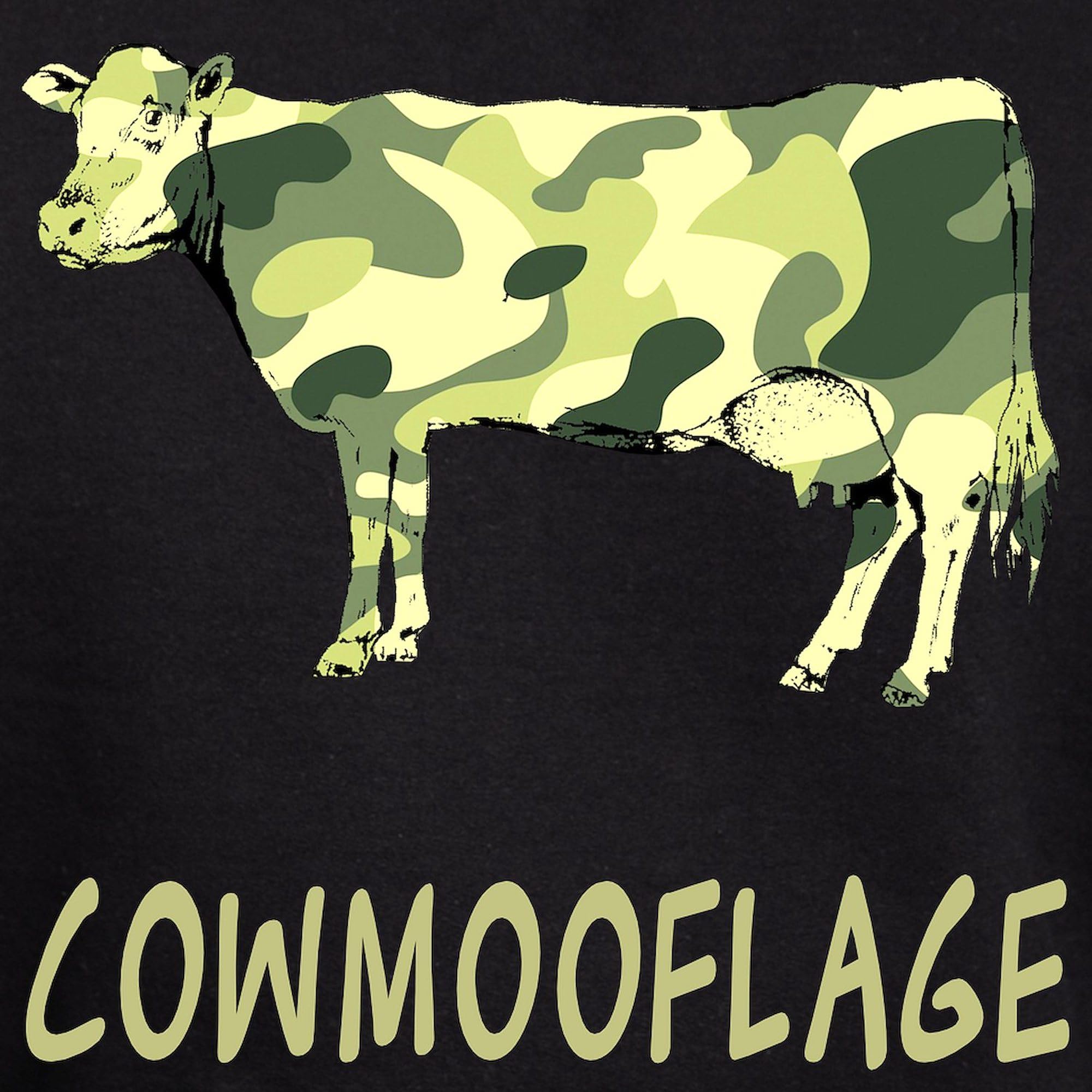 Cowmooflage Hoodie for Men - Dark Camouflage Pullover Sweatshirt | Warm & Comfortable Fleece Hooded Jacket | Perfect for Outdoor Activities, Camping & Casual Wear