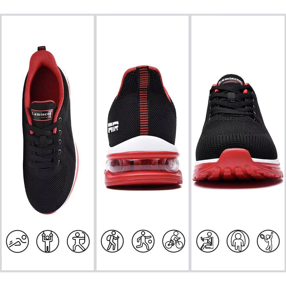 Lamincoa Women's Lightweight Running Shoes - Breathable Mesh Sneakers with Air Cushion for Walking, Tennis, Gym Workouts & Sports | Non-Slip Comfort for Active Lifestyles