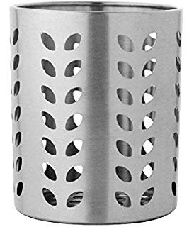 Stainless Steel Spoon & Utensil Holder - Round Kitchen Organizer for Cooking Tools, Cutlery & Chopsticks | Multi-Functional Storage Stand for Countertop, Drawer & Dining Table Organization