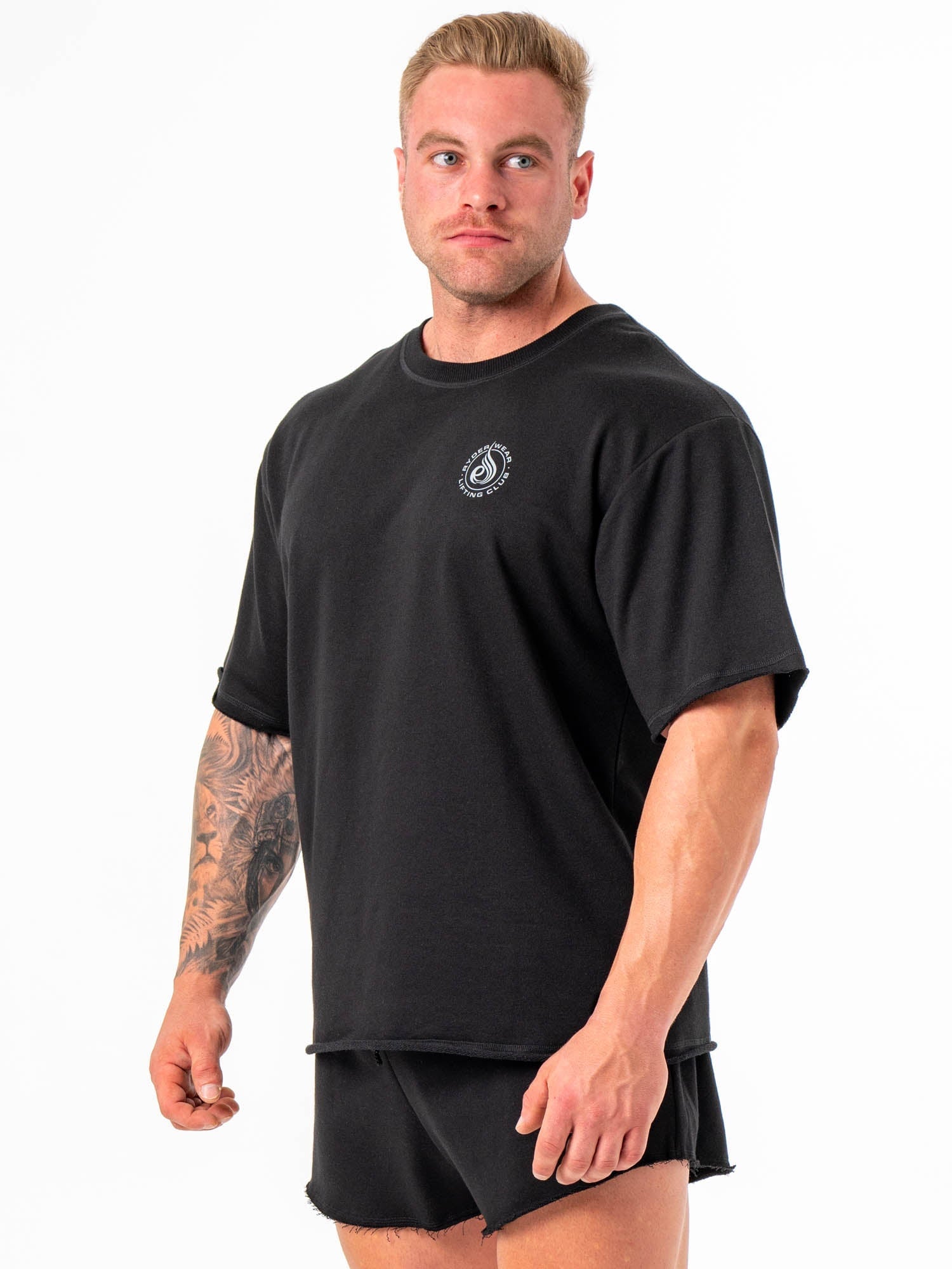 Premium Box Fleece T-Shirt for Men & Women - Soft & Comfortable Black Crewneck Tee - Perfect for Casual Wear, Gym, and Outdoor Activities