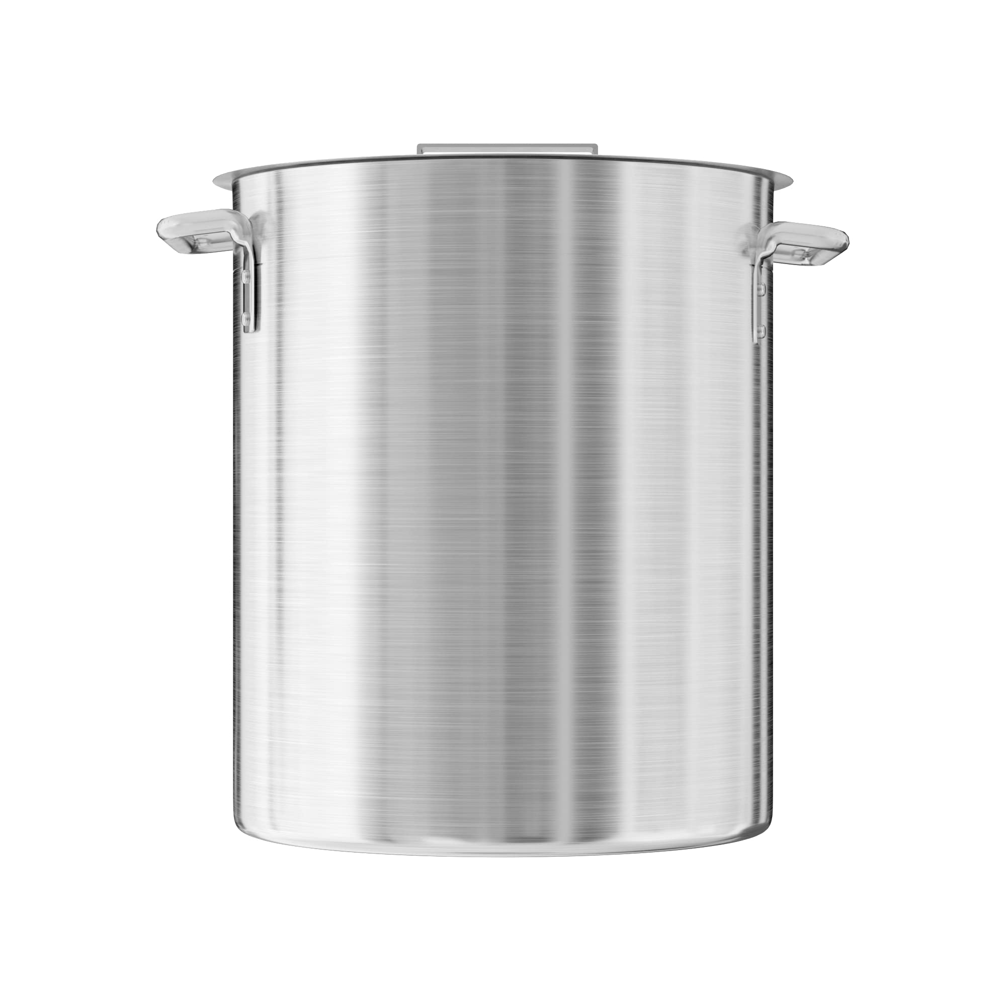 20 Qt Heavy Duty Aluminum Stock Pot with Lid - Perfect for Cooking Soups, Stews, and Large Batch Meals in Restaurants or Home Kitchens