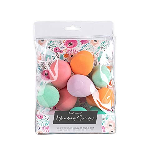 Shidara Beauty Blender Makeup Sponge Set - 10 Pack Watercolor Floral Sponges for Foundation, Concealer & Blending | Soft, Reusable Cosmetic Sponges for Flawless Makeup Application