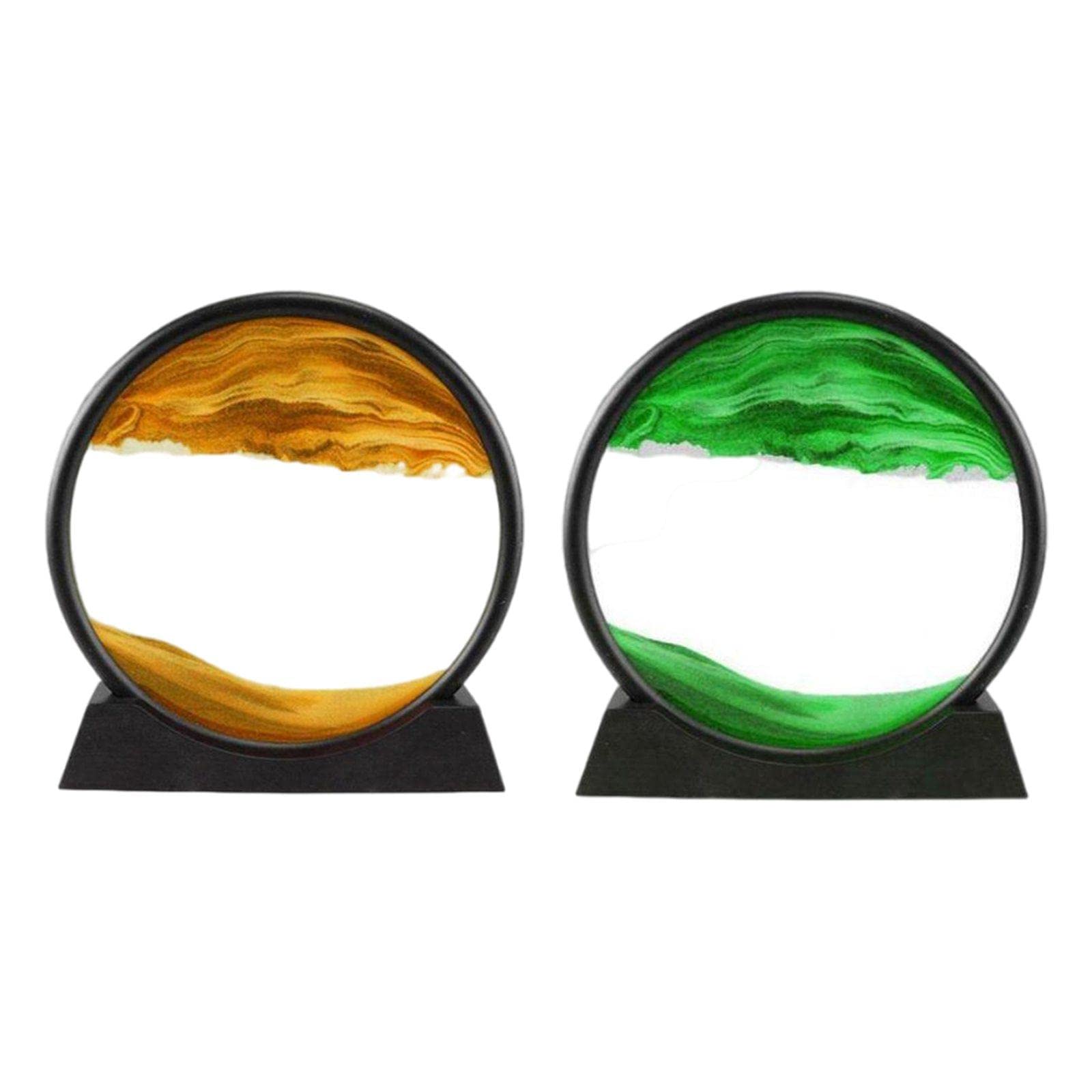 2-Piece Moving Picture 3D Ocean Wall Art Set - 7 Inch Home Decor for Living Room, Bedroom & Office | Vibrant Sea Scenes for Coastal, Nautical & Beach House Themes