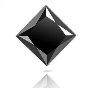 Wholesale 1-4mm Natural Black Diamond Princess Cut - April Birthstone for Jewelry Making, Engagement Rings & Necklace Accents | Dark Opaque Gemstone for Main Stones & Side Stones