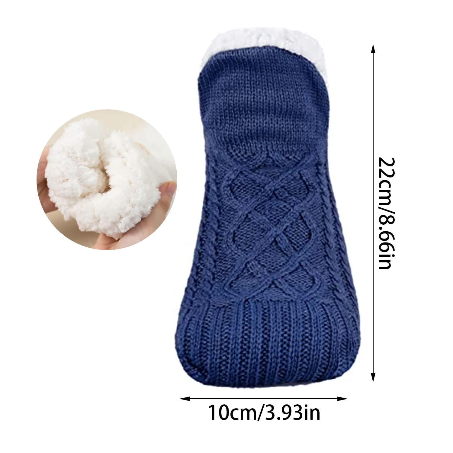 DARENYI Women's Winter Warm Non-Slip Slipper Socks with Grippers - Cozy Fluffy House Socks for Women, Kids, Girls & Boys - Perfect for Indoor Wear, Bedtime & Cold Weather Comfort