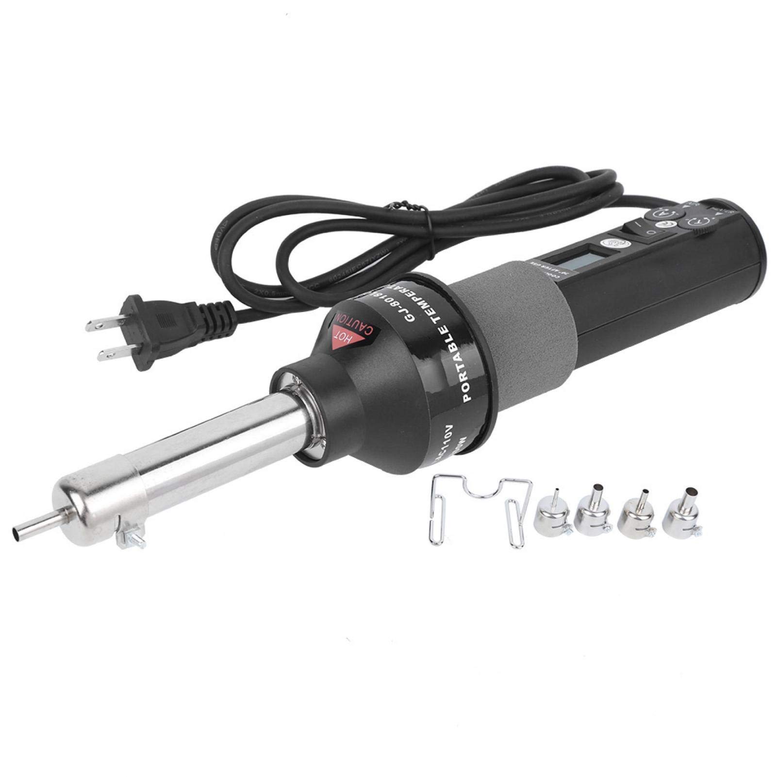 200W Heat Gun with Digital Thermostat - Portable Handheld Hot Air Gun for Soldering, Shrinking, Drying | Industrial & DIY Tool with US Plug (110V) - Perfect for Crafts, Electronics Repair, and Home Improvement Projects
