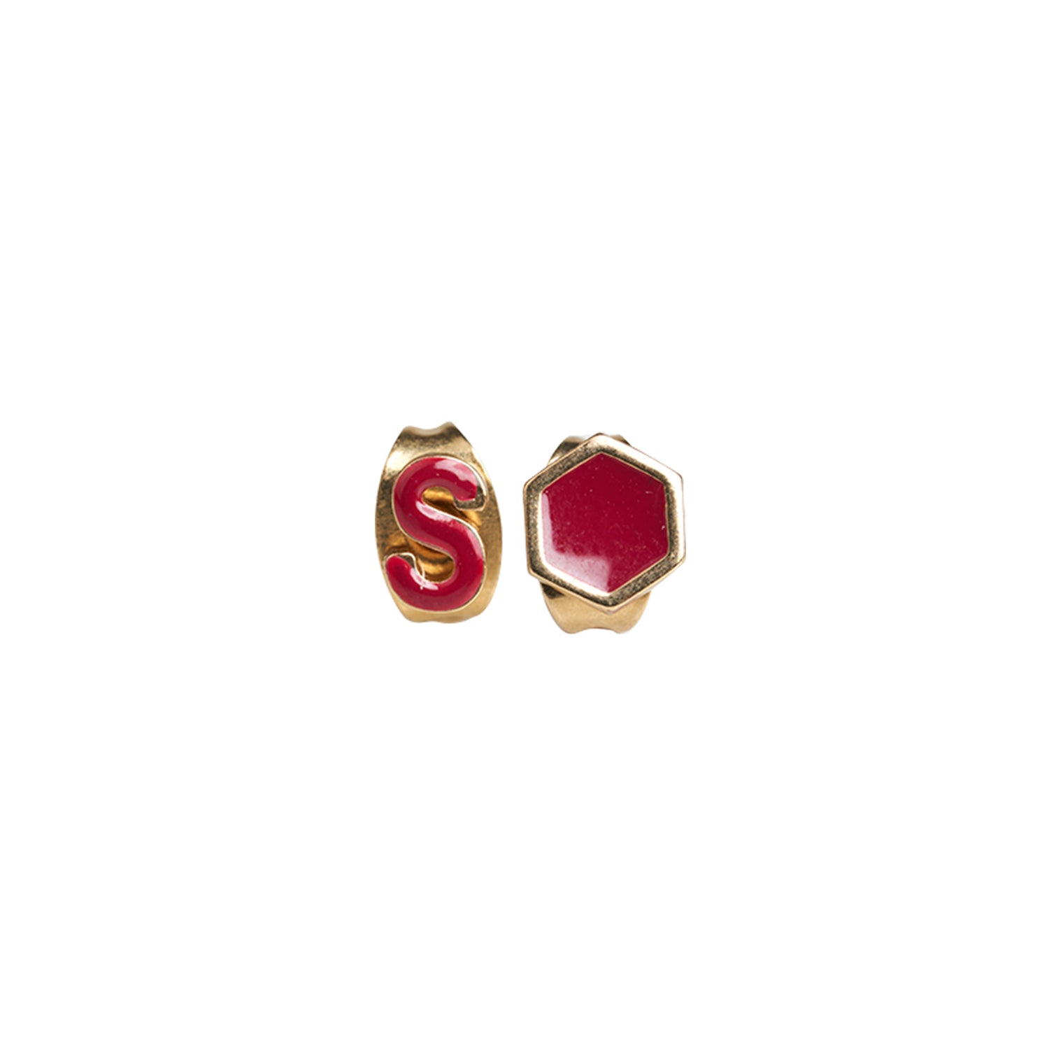 Gold Plated Garnet Stud Earrings for Women - Elegant Dangle Earrings for Party, Wedding & Everyday Wear