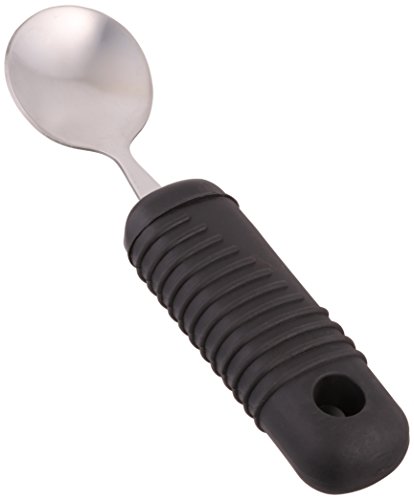 Sure Grip Soup Spoon with Thick Rubber Handle - 7