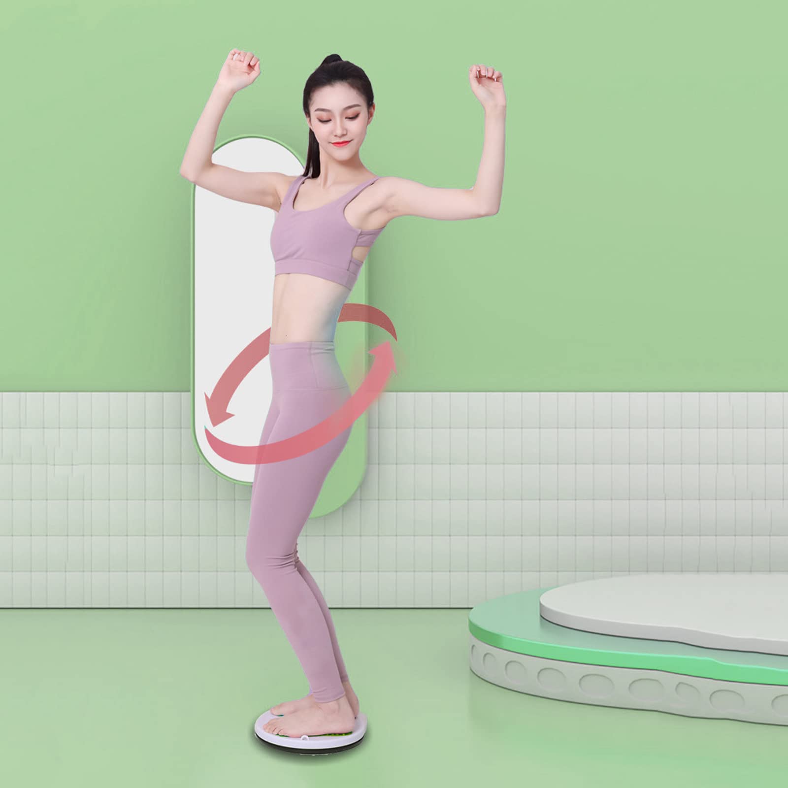 Twister Board for Waist Exercise - Adjustable Waist Twisting Disc for Core Workout, Ankle & Body Toning | Aerobic Twist Machine with Foot Massage - Perfect for Home Gym, Office Fitness & Physical Therapy