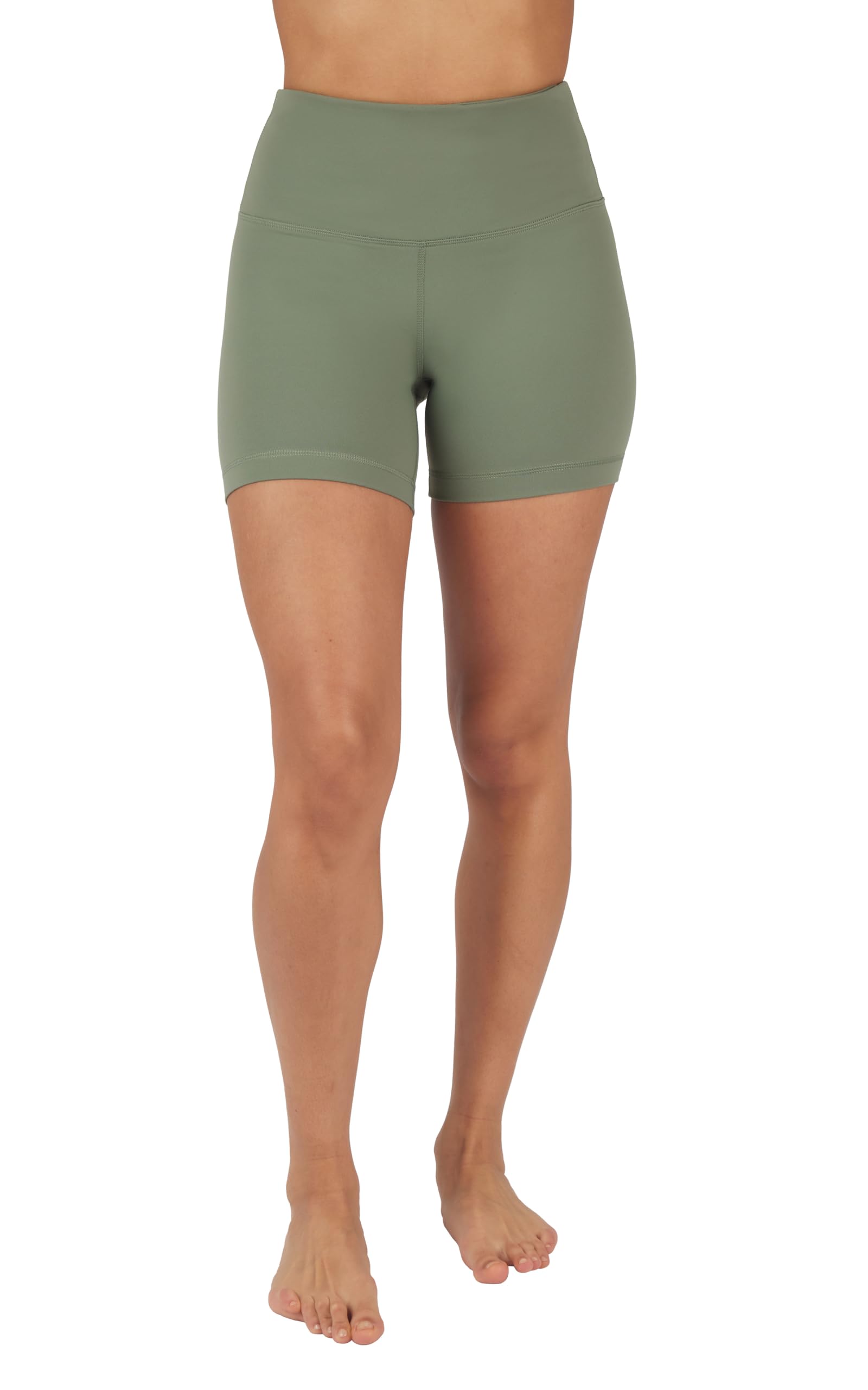 90 Degree By Reflex High Waisted Yoga Shorts for Women - Tummy Control Workout & Running Shorts 2 Pack - Perfect for Gym, Cycling, and Active Lifestyles