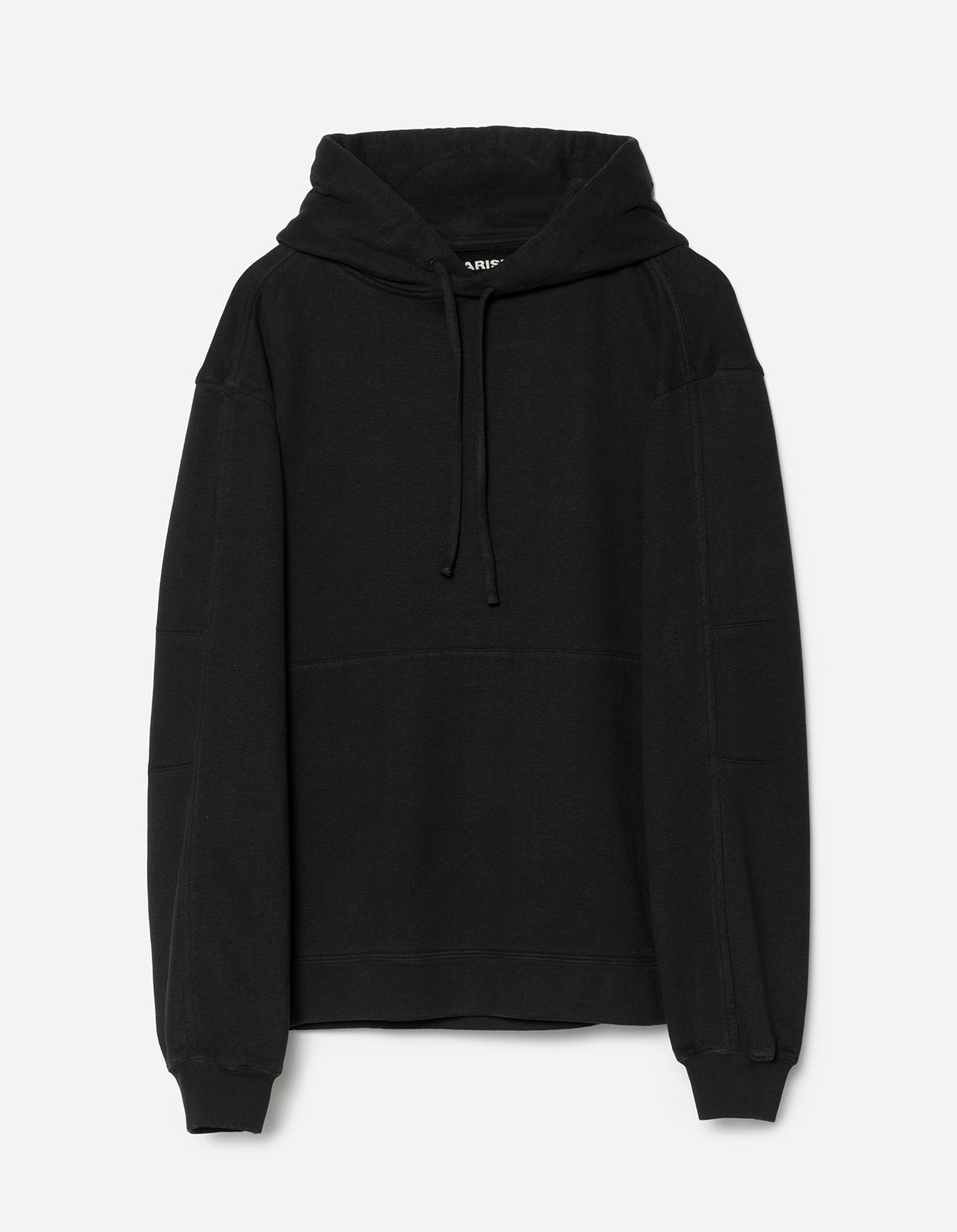 5233 Articulated Hemp Hooded Sweatshirt - Black | Eco-Friendly Unisex Pullover for Casual Wear & Outdoor Activities
