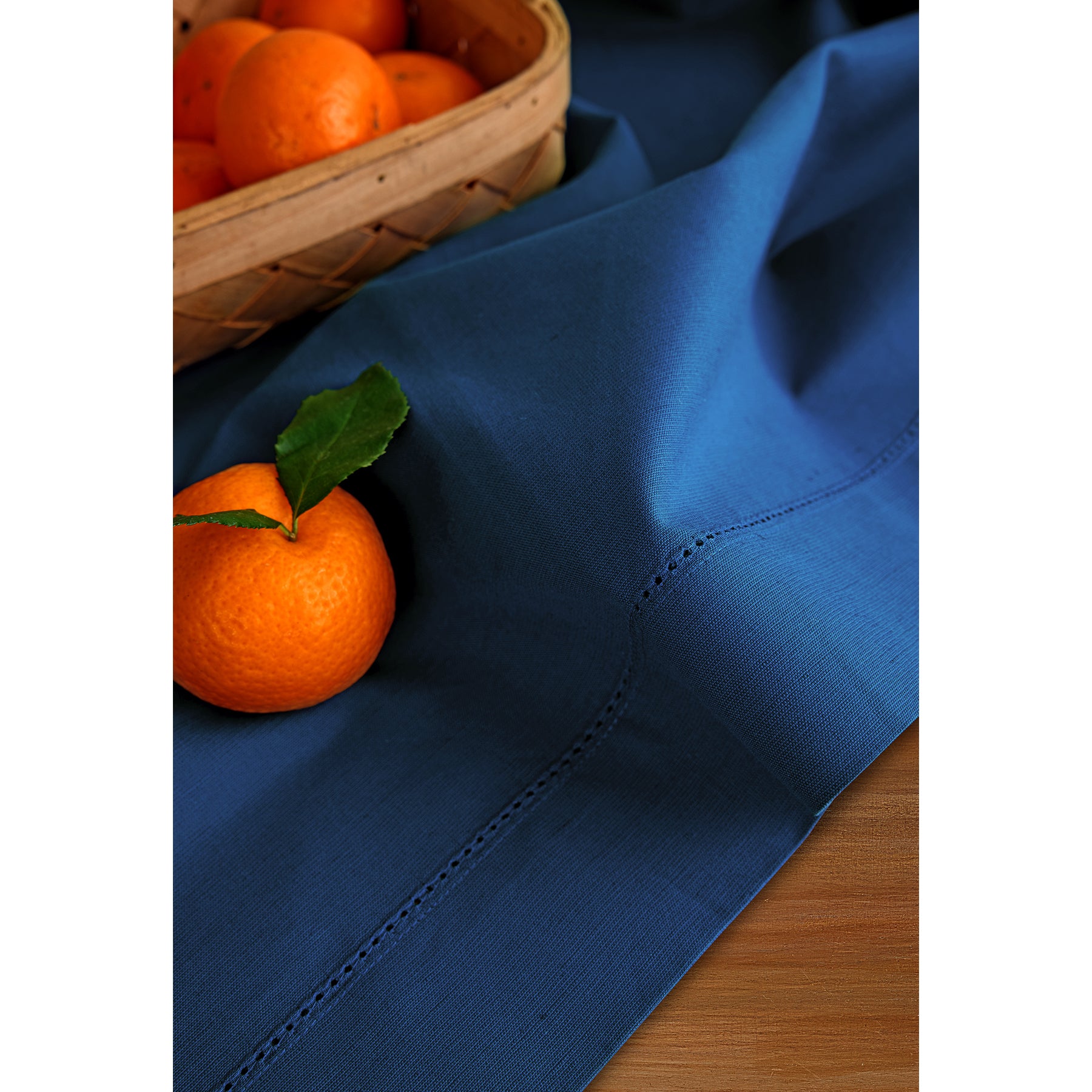 Premium Cotton Linen Hemstitch Tablecloth - Elegant Dining Table Cover for Home Decor, Parties & Special Occasions