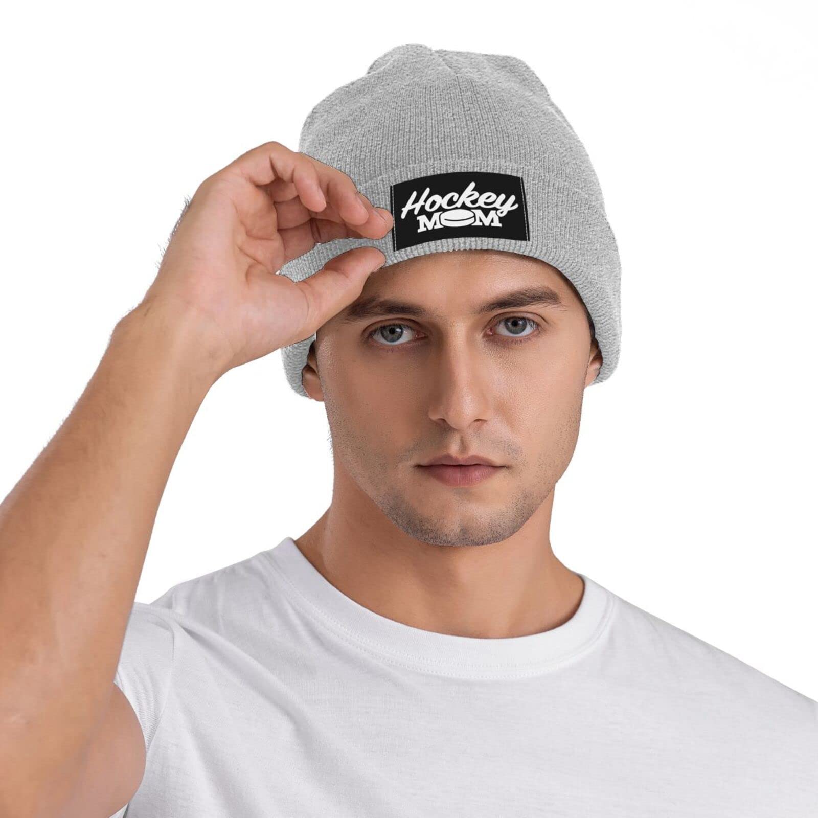 NIMIZIA Unisex Winter Knit Beanie Hat for Men & Women - Warm Fleece-Lined Skull Cap for Hockey, Skiing & Outdoor Activities - Black Cuff Beanie for Cold Weather Protection