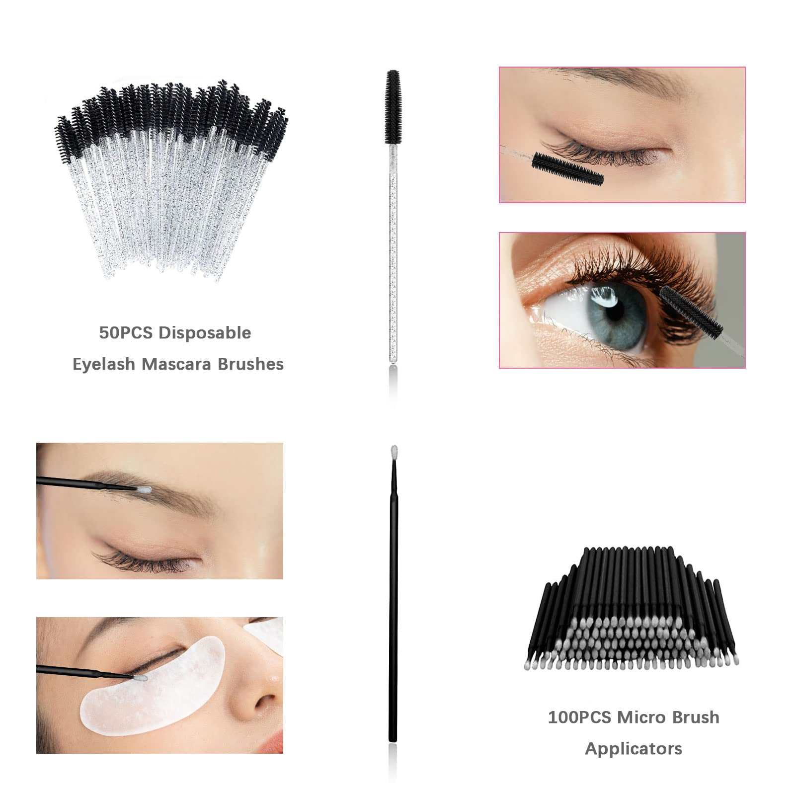 Aussido 159 PCS Professional Eyelash Extension Kit - Lash Fan, Dryer, Shampoo Brushes, Squeeze Bottle, Mascara Brushes & Tweezers - Perfect for Salon, Home & Professional Lash Artists