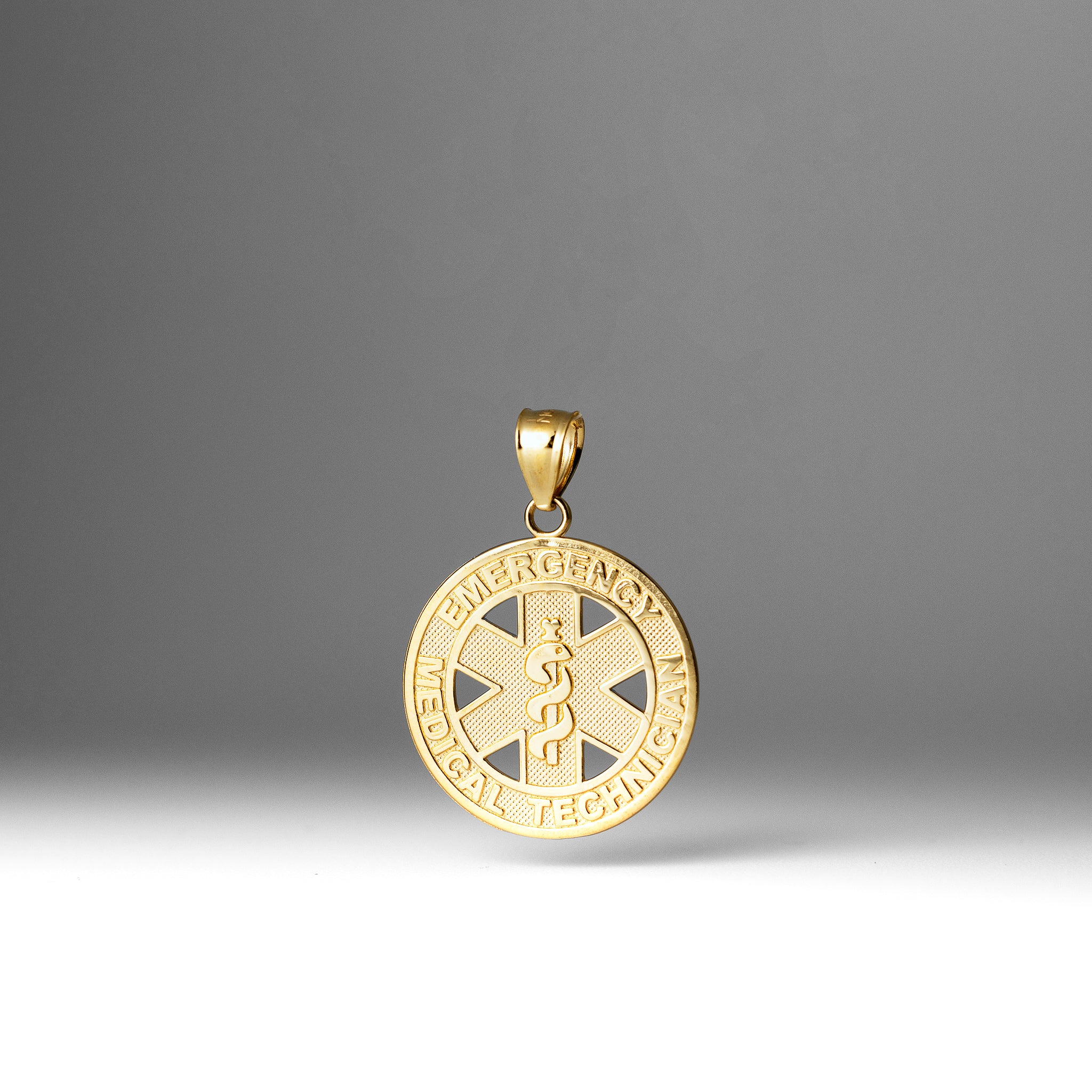 Gold EMT Pendant Necklace for Emergency Medical Technicians - PT2852 Model - Perfect Gift for EMTs, First Responders & Healthcare Heroes