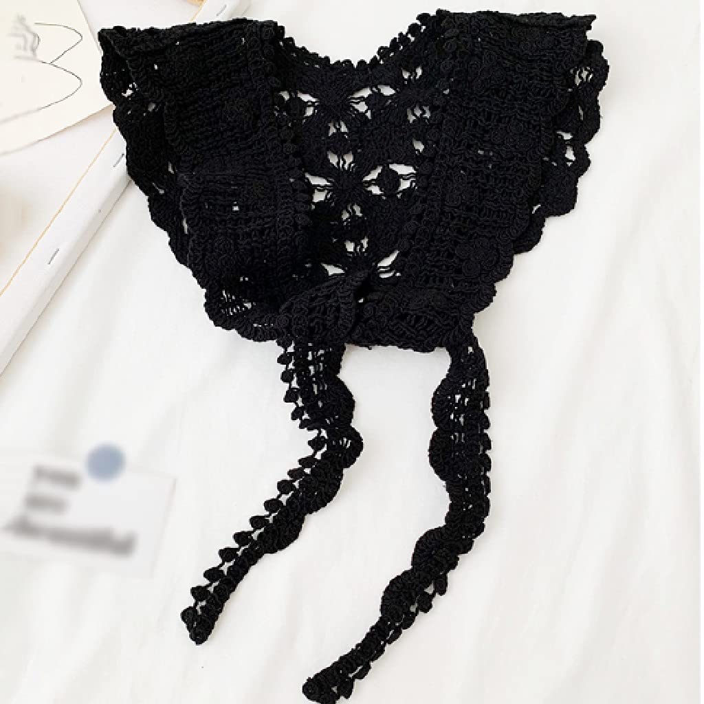 Elegant Hollow Summer Shawl for Women - Lightweight Fashion Scarf with Sun Protection Vest, Black | Perfect for Outdoor Activities, Beach Trips & Evening Strolls