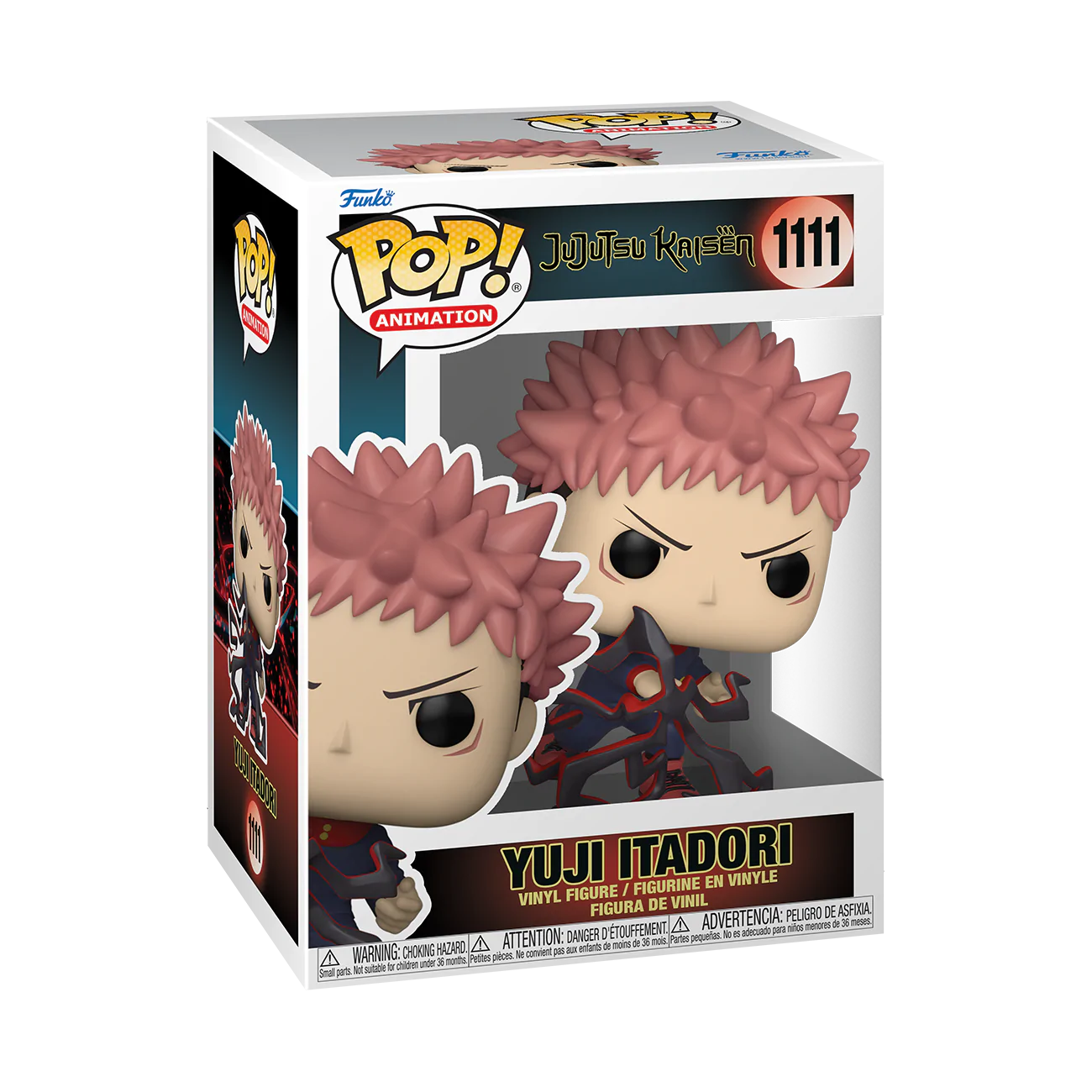 Yuji Itadori Funko Pop Vinyl Figure - Jujutsu Kaisen Anime Collectible (Limited Edition #1111) with Protective Case - Perfect for Display, Gifts, and Anime Merch Collections