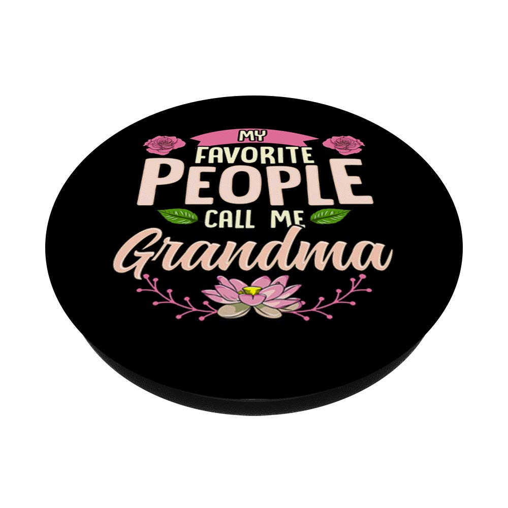 Floral PopSocket PopGrip: Swappable Phone & Tablet Grip for Grandma - Perfect Thanksgiving Gift for My Favorite People, Ideal for Family Gatherings & Everyday Use