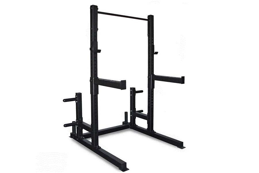 Warrior Deluxe Squat Rack - Heavy Duty Power Cage for Home Gym Strength Training | Perfect for Weightlifting, CrossFit & Powerlifting Workouts