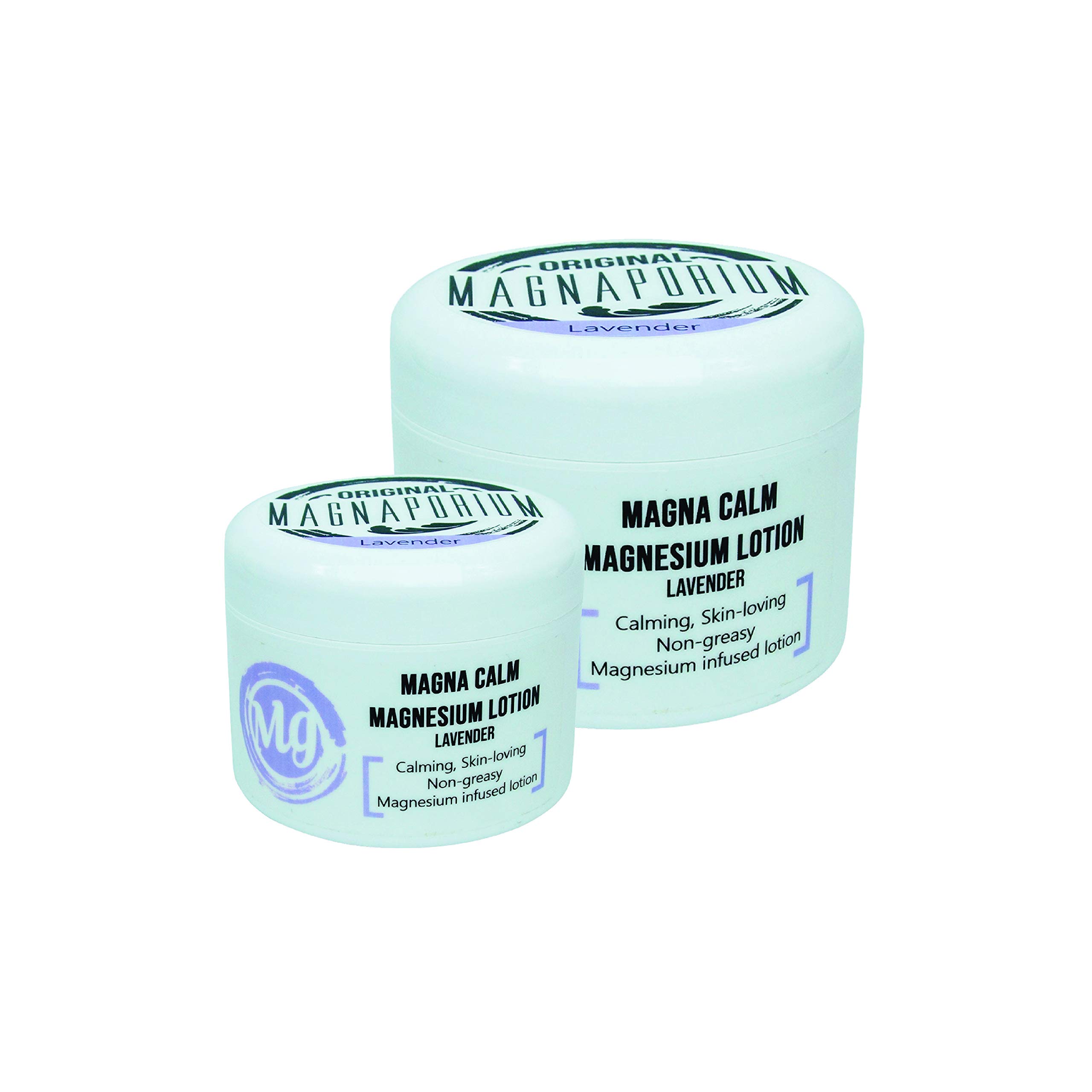 Handmade Magnesium Lotion for Pain Relief & Relaxation - 275mg/tsp Pure Zechstein Seabed Minerals - Large & Travel Size Lavender Scented - Perfect for Muscle Recovery, Stress Relief & Better Sleep