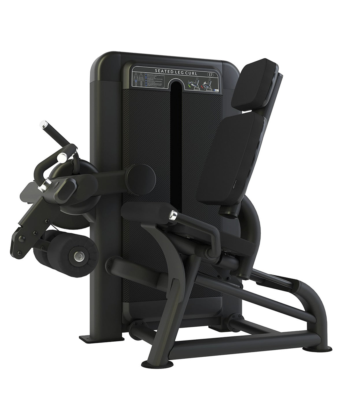 Club Line Seated Leg Curl Machine - Weight Stack Tower for Home Gym & Leg Workout - Perfect for Strength Training & Hamstring Exercises