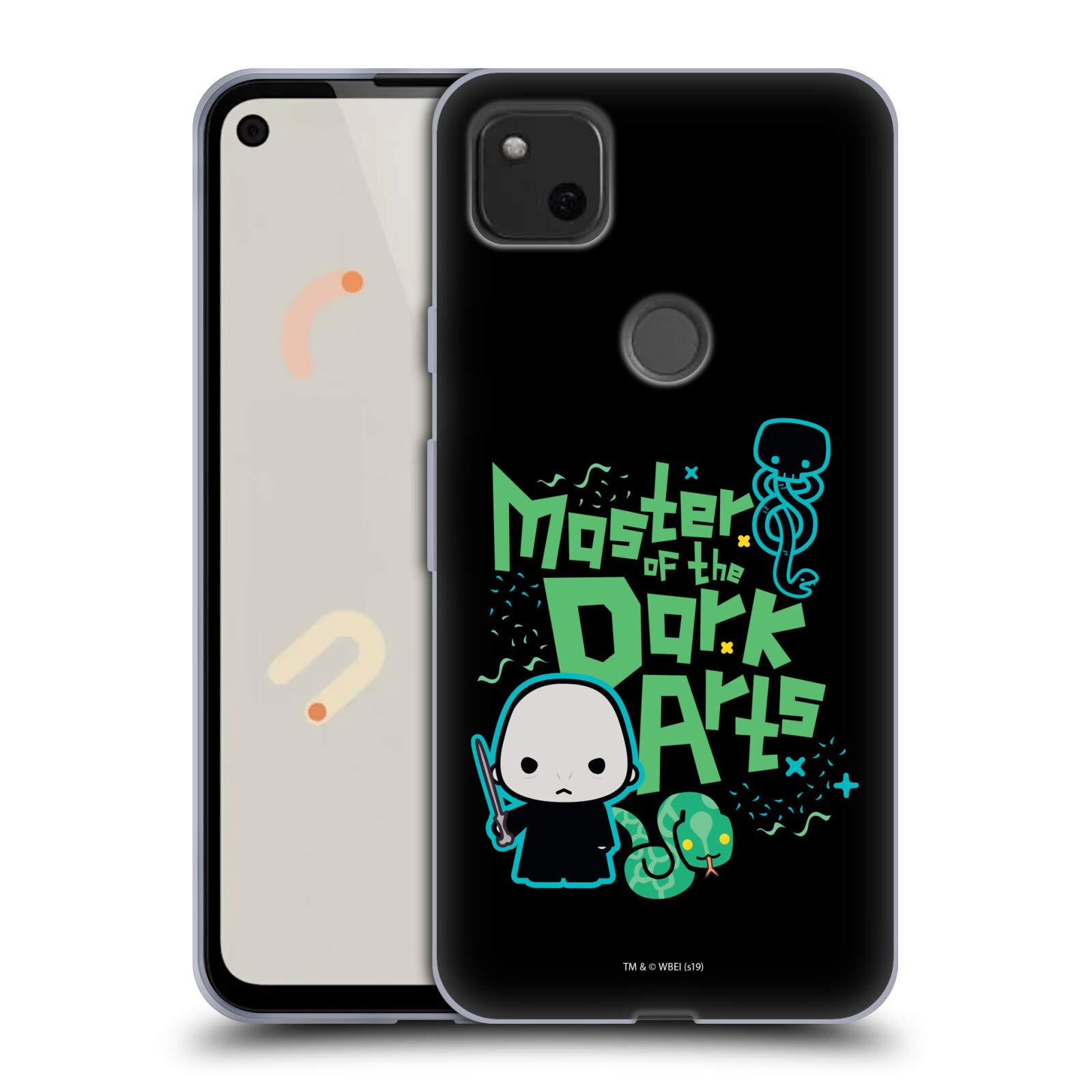 Harry Potter Voldemort Soft Gel Case for Google Pixel 4a - Deathly Hallows Design for Fans