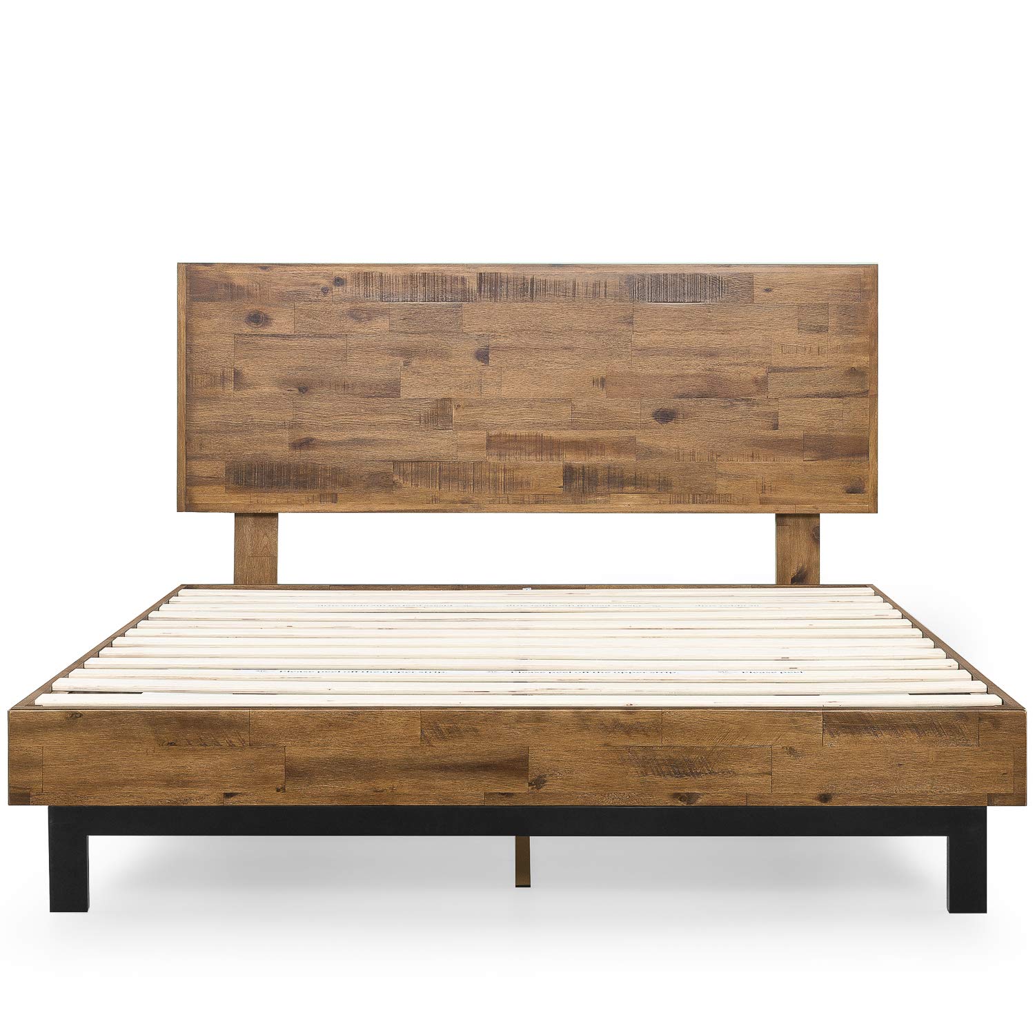 ZINUS Tricia Full Size Wood Platform Bed Frame with Adjustable Headboard - No Box Spring Needed, Sturdy Wood Slat Support & Easy Assembly - Perfect for Modern Bedrooms, Guest Rooms & Small Spaces
