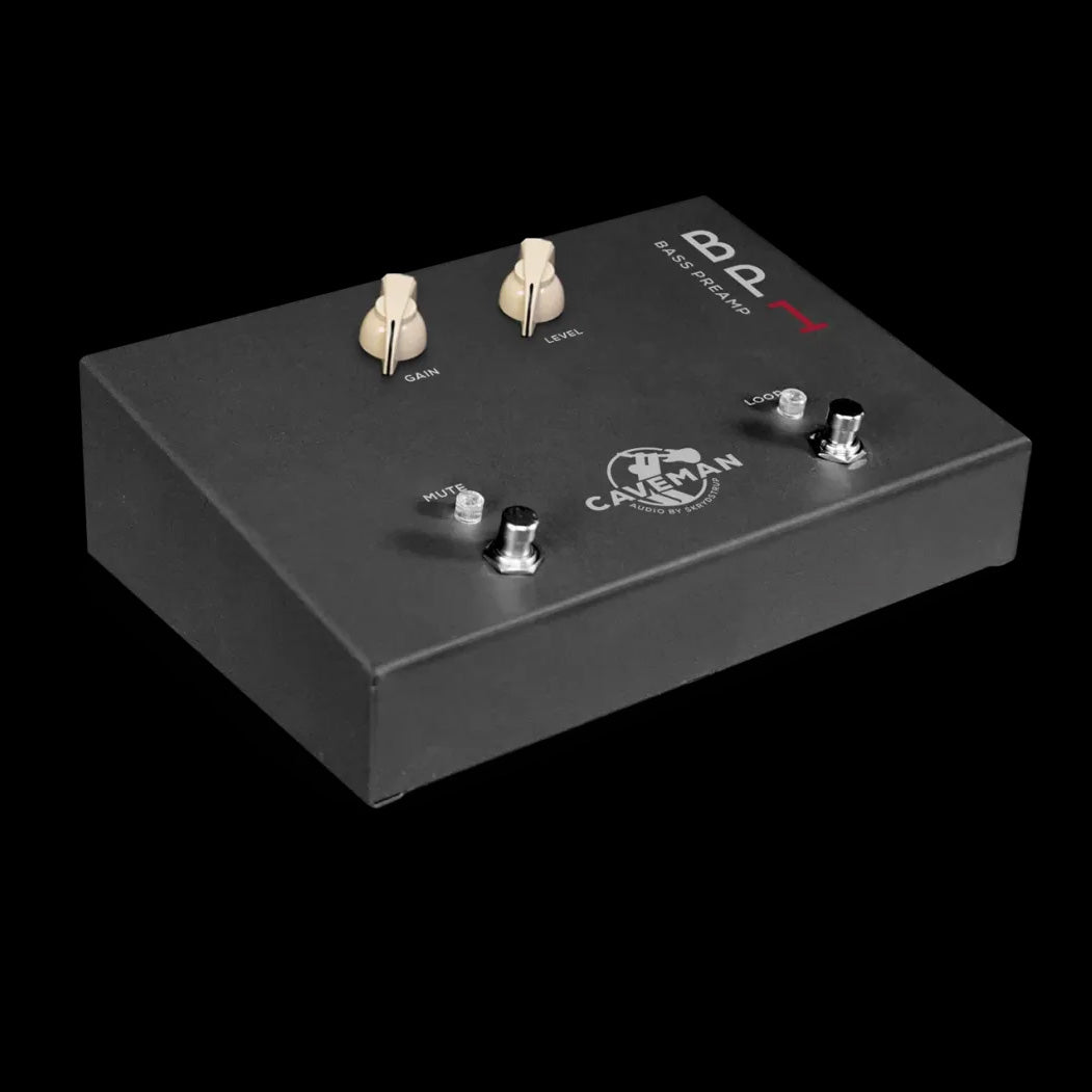 Caveman Audio BP1 Wireless Input Preamp Pedal for Bass Guitar - Professional Bass Effects Pedal for Live Performance & Studio Recording
