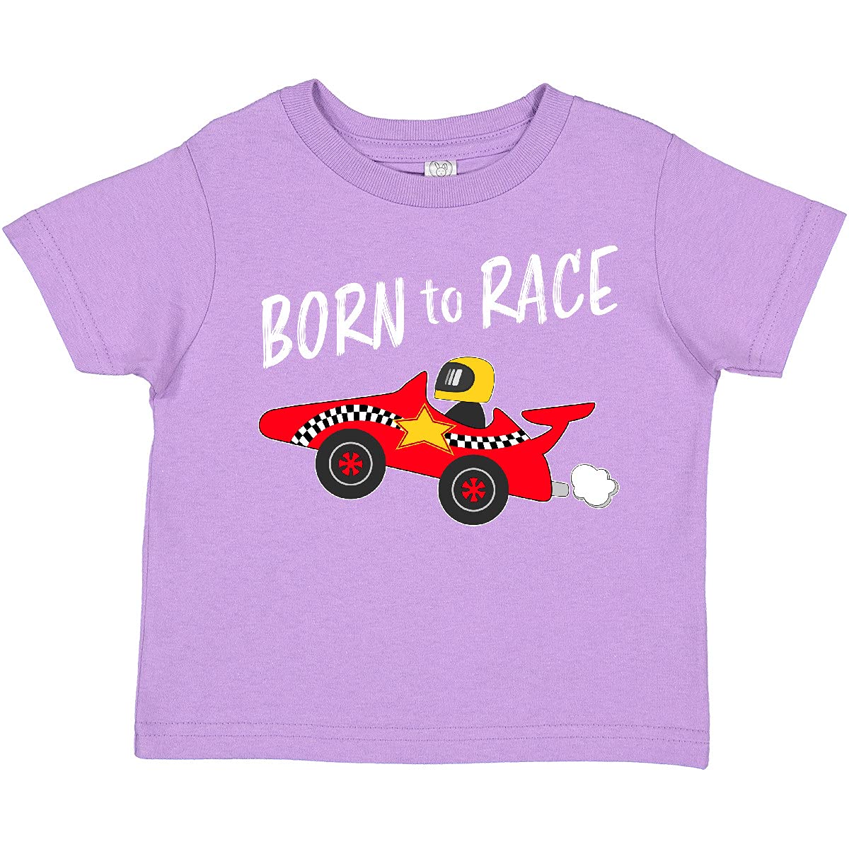 Inktastic Born to Race Red Race Car Toddler T-Shirt - Cute Baby Boy Clothes for Car Lovers, Playdates & Birthday Gifts