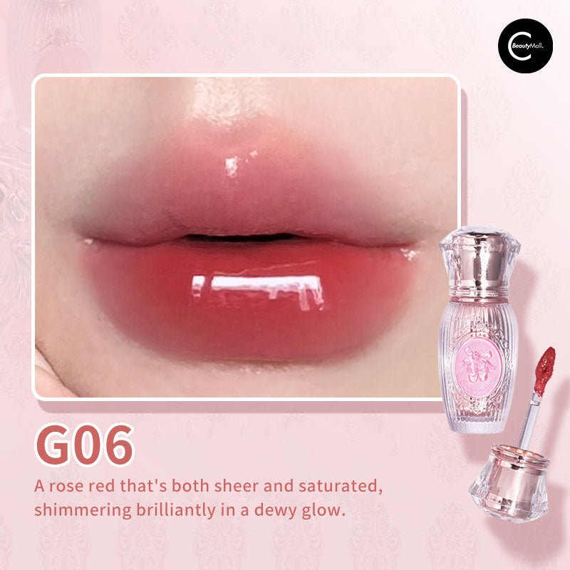 Gogotales Gemstone Gloss Lip Lacquer - Shiny Long-Lasting Lip Gloss with Natural Oils | Perfect for Daily Wear, Parties & Special Occasions