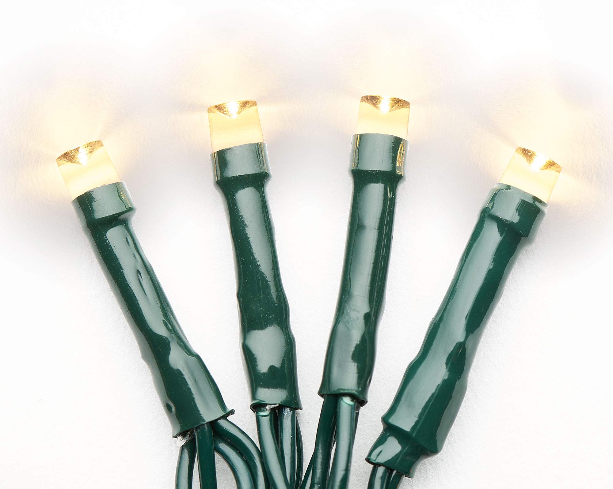 200L USB LED Green Cord with Warm White Light - 10 Functions & 8/16 Timer for Home, Office, and Party Decorations