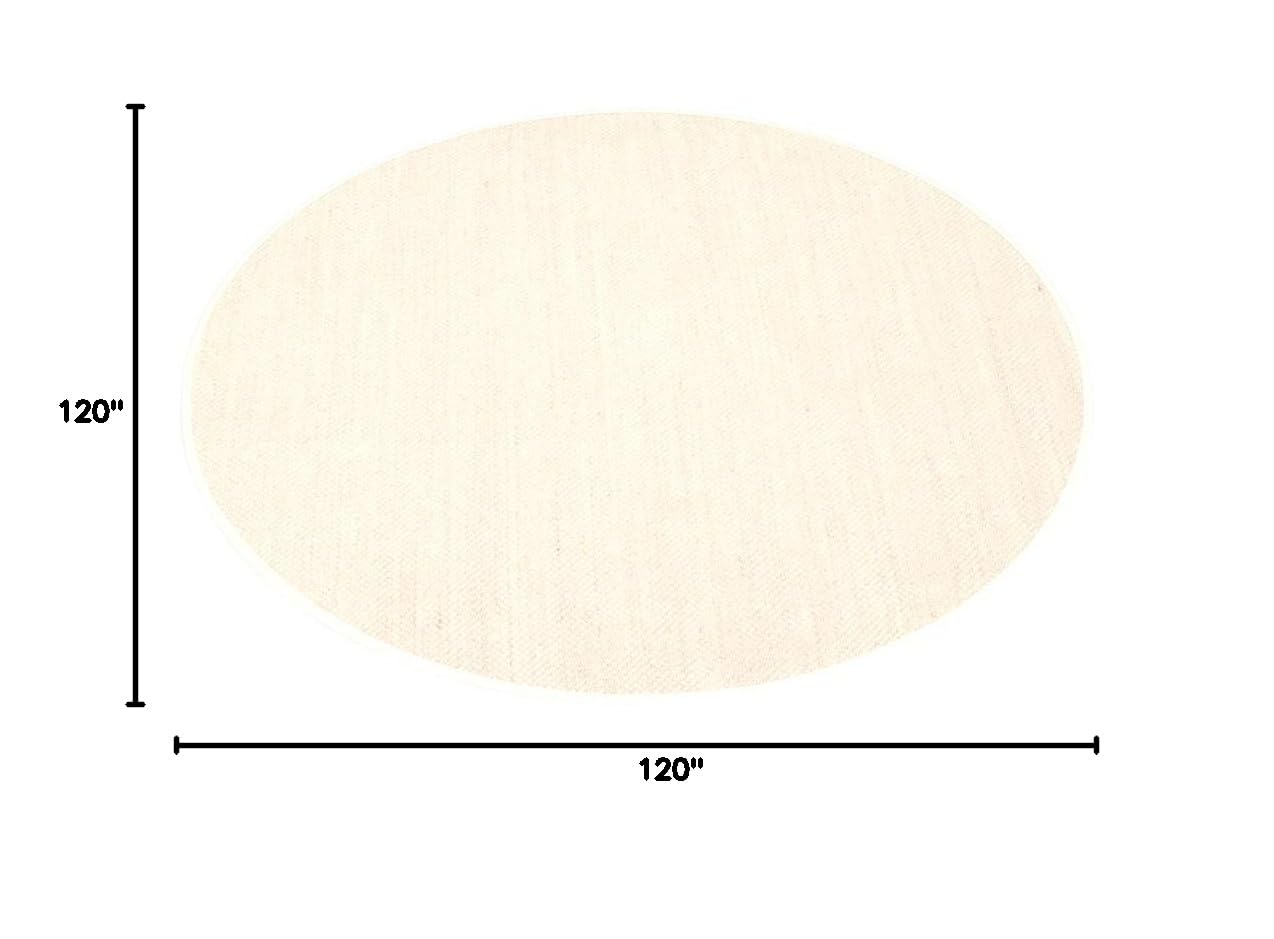 SAFAVIEH Natural Fiber Collection 10' Round Marble & Beige NF143C Border Sisal Area Rug - Perfect for Living Room, Bedroom & Boho Home Decor