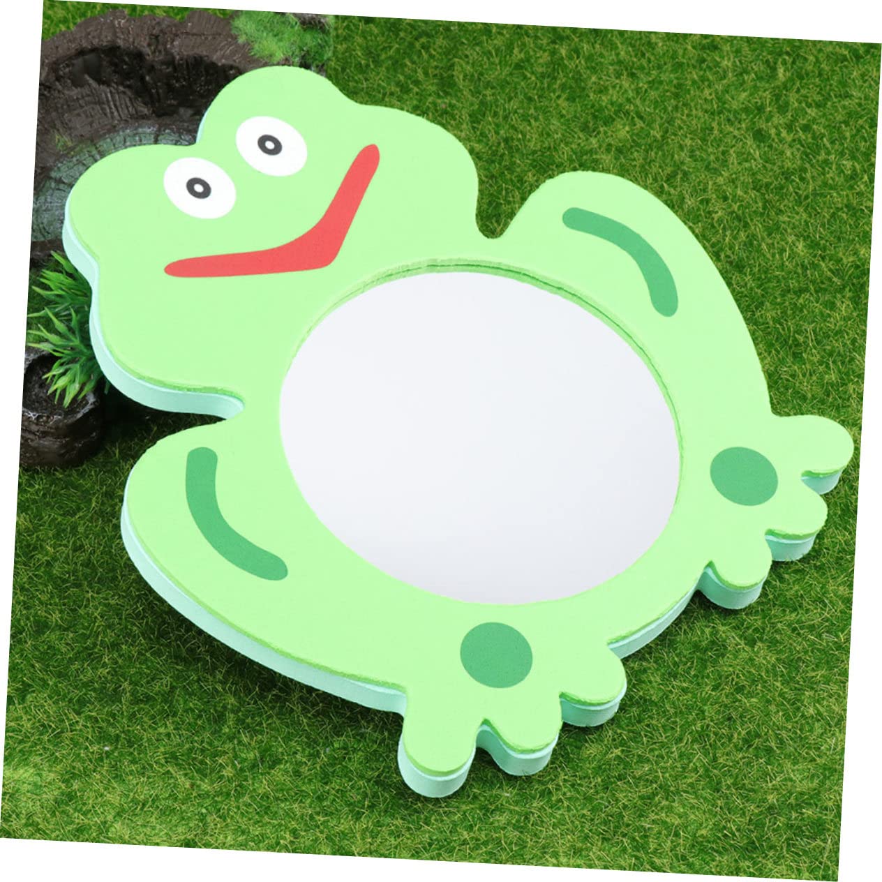 VICASKY 10-Piece Frog Bath Mirror Set - Cute Bathtub Toys for Kids, Non-Toxic EVA Foam Bath Time Fun Mirrors - Perfect for Toddler Bath Time, Sensory Play & Baby Shower Gifts
