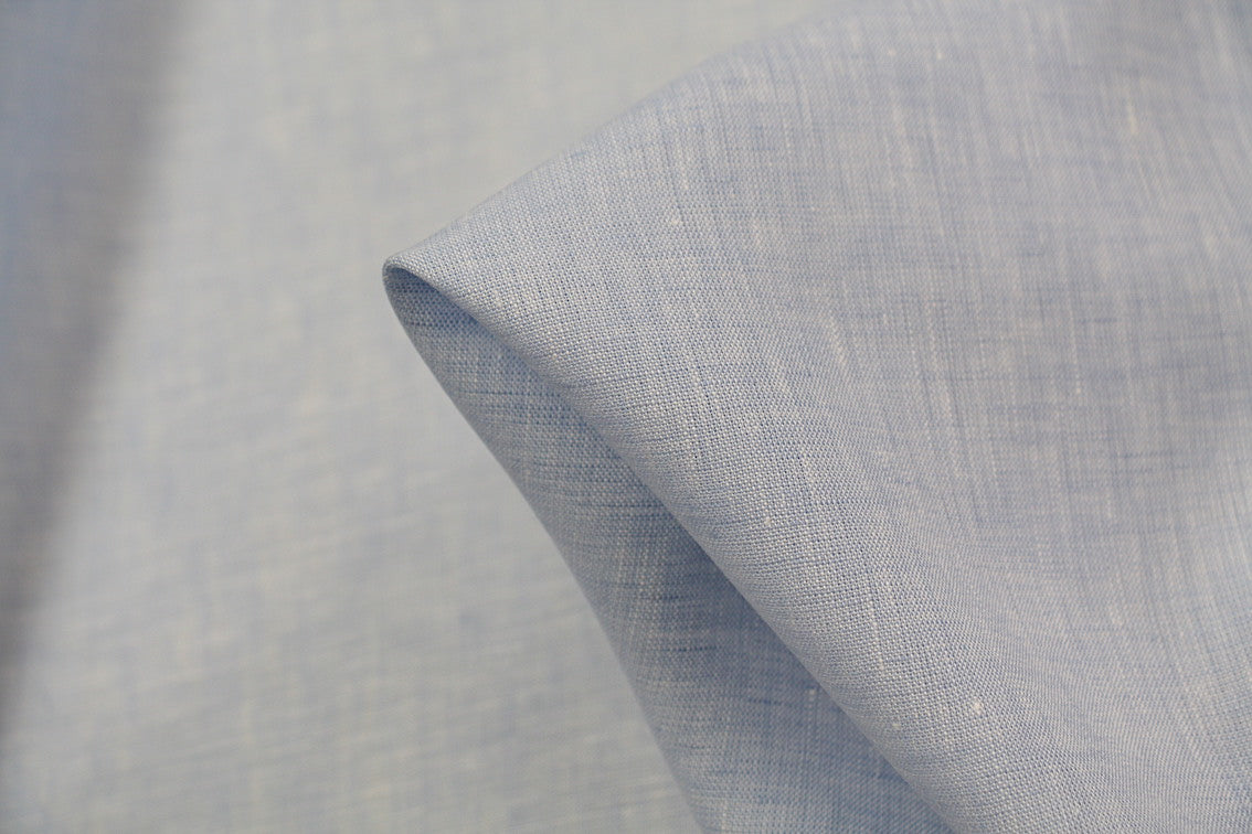 Baby Blue Linen Fabric - Soft & Breathable Material for DIY Crafts, Home Decor & Sewing Projects | Perfect for Curtains, Tablecloths & Clothing