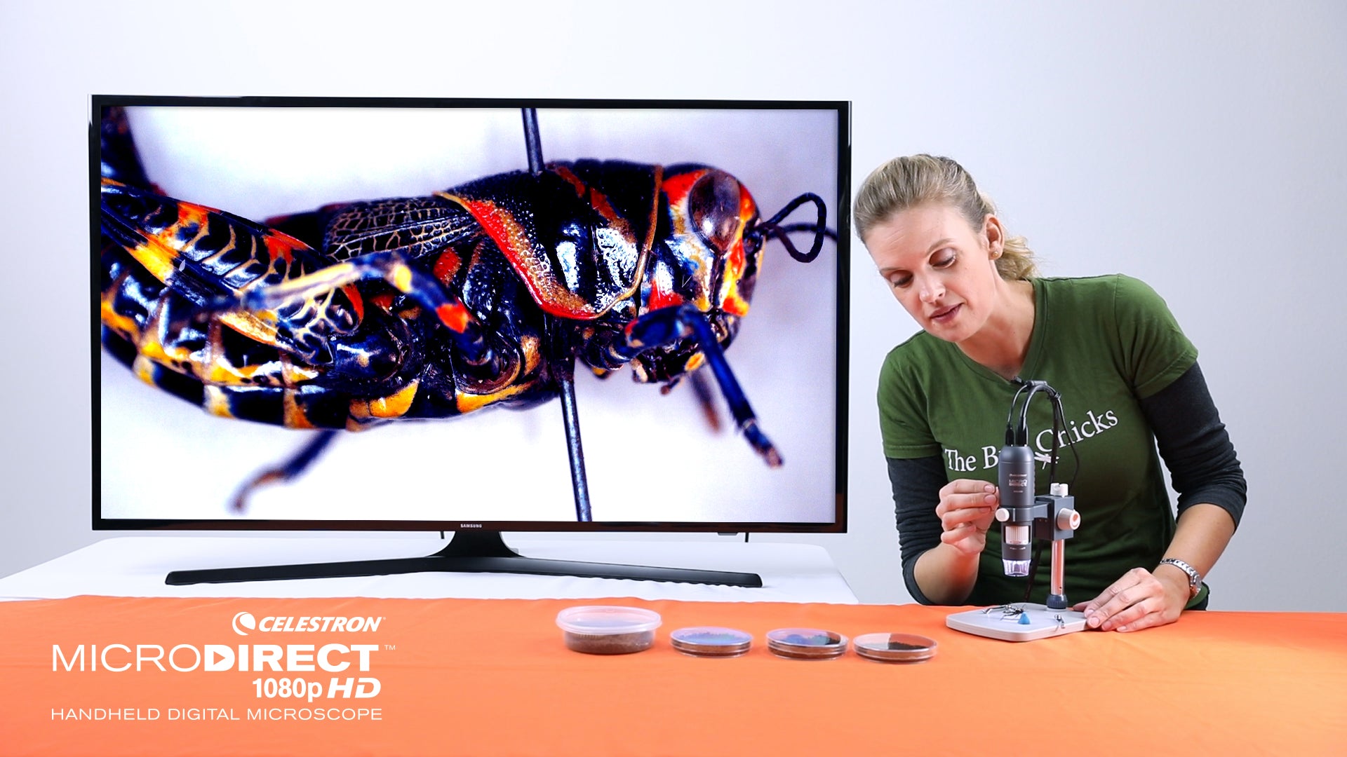 Used MicroDirect 1080P HDMI Handheld Digital Microscope with 8 LED Lights - Portable USB Microscope for Coin Collecting, Jewelry Inspection & PCB Repair - Ideal for Hobbyists, Engineers & Students