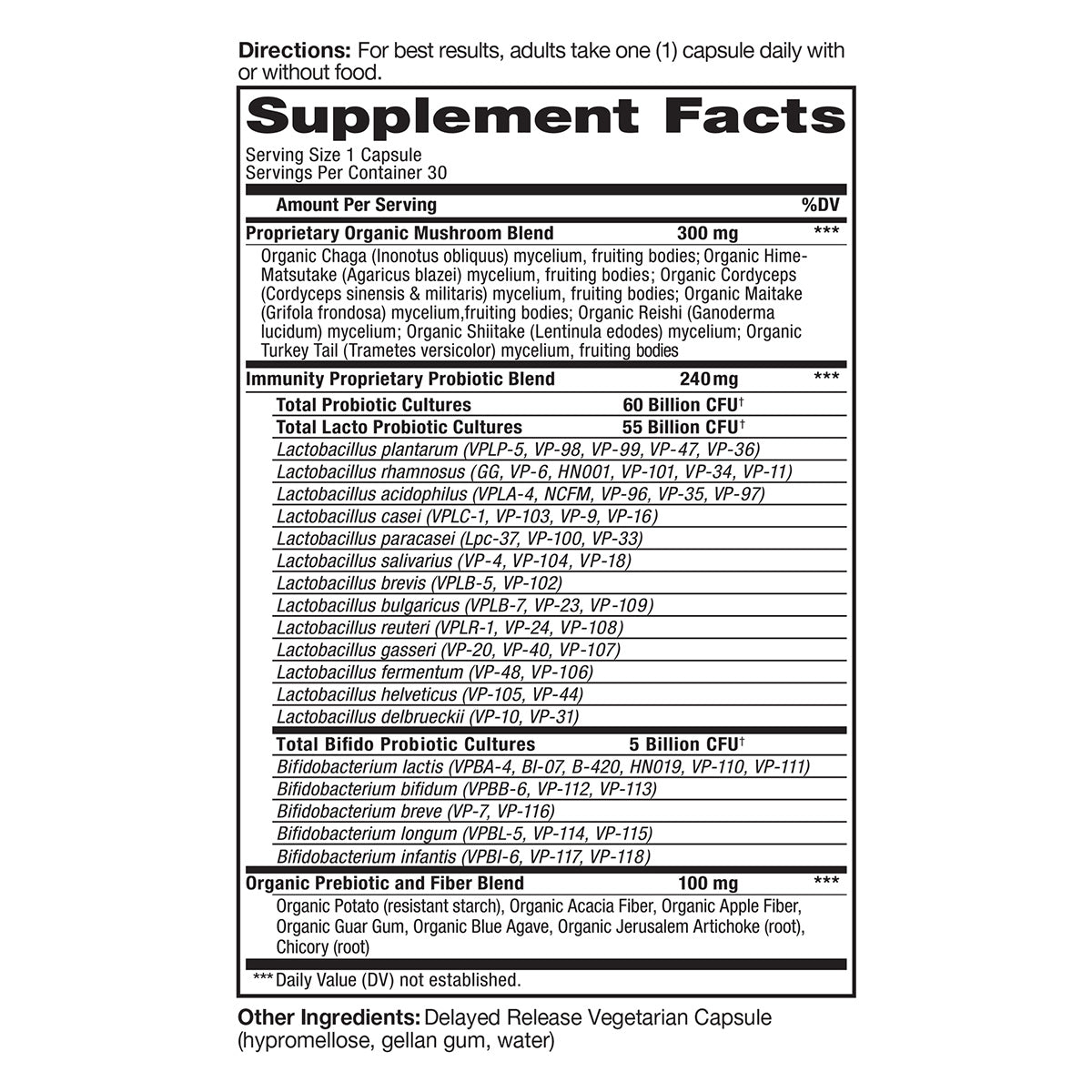 Immune Biome Probiotic Supplement for Gut Health & Immune Support - Daily Digestive Wellness for Adults & Kids
