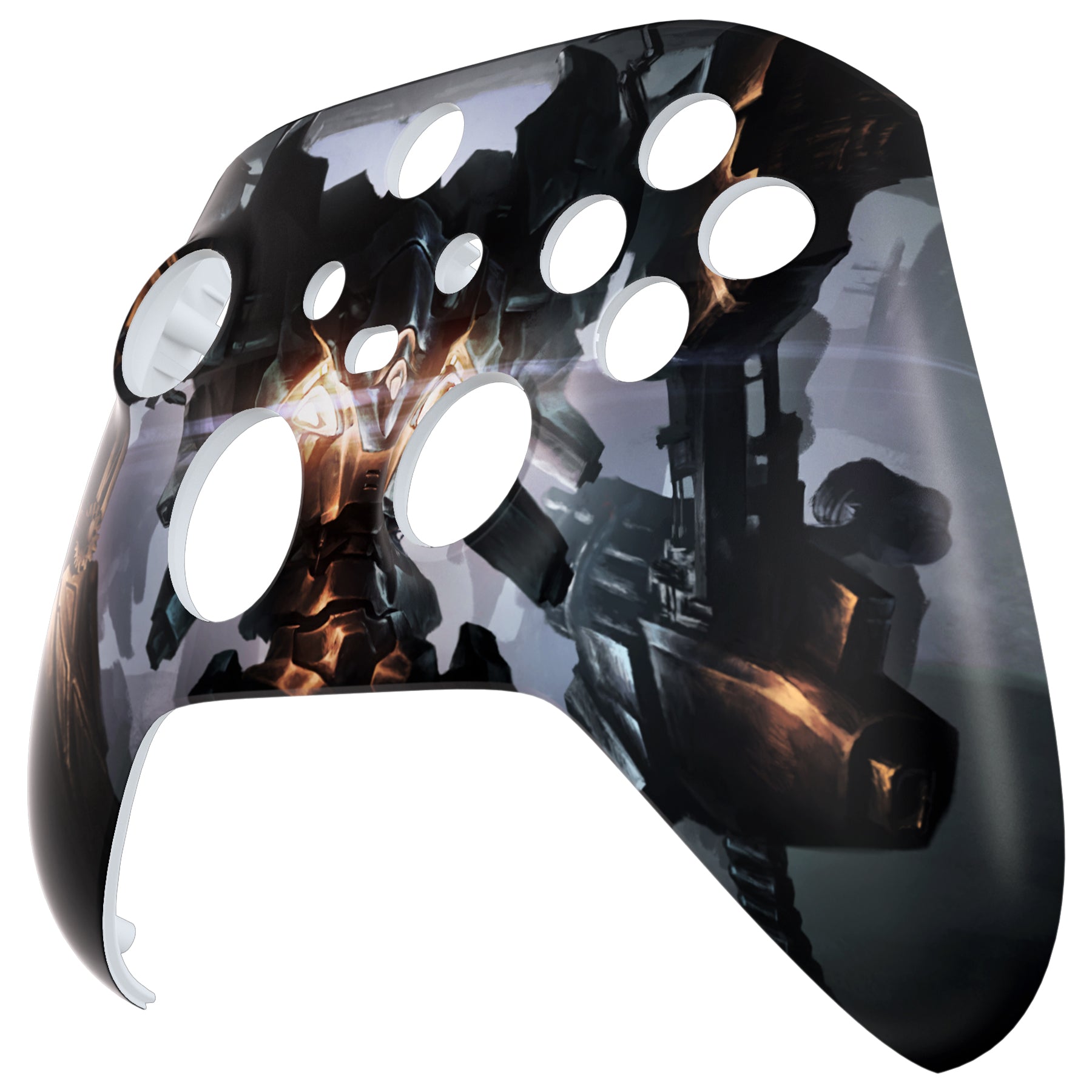 eXtremeRate Armored Mercenary Soft Touch Grip Faceplate & Housing Shell Case for Xbox Series X/S Controller - Replacement Part (Controller Not Included) FX3R011 - Perfect for Gaming, Streaming & Esports Tournaments