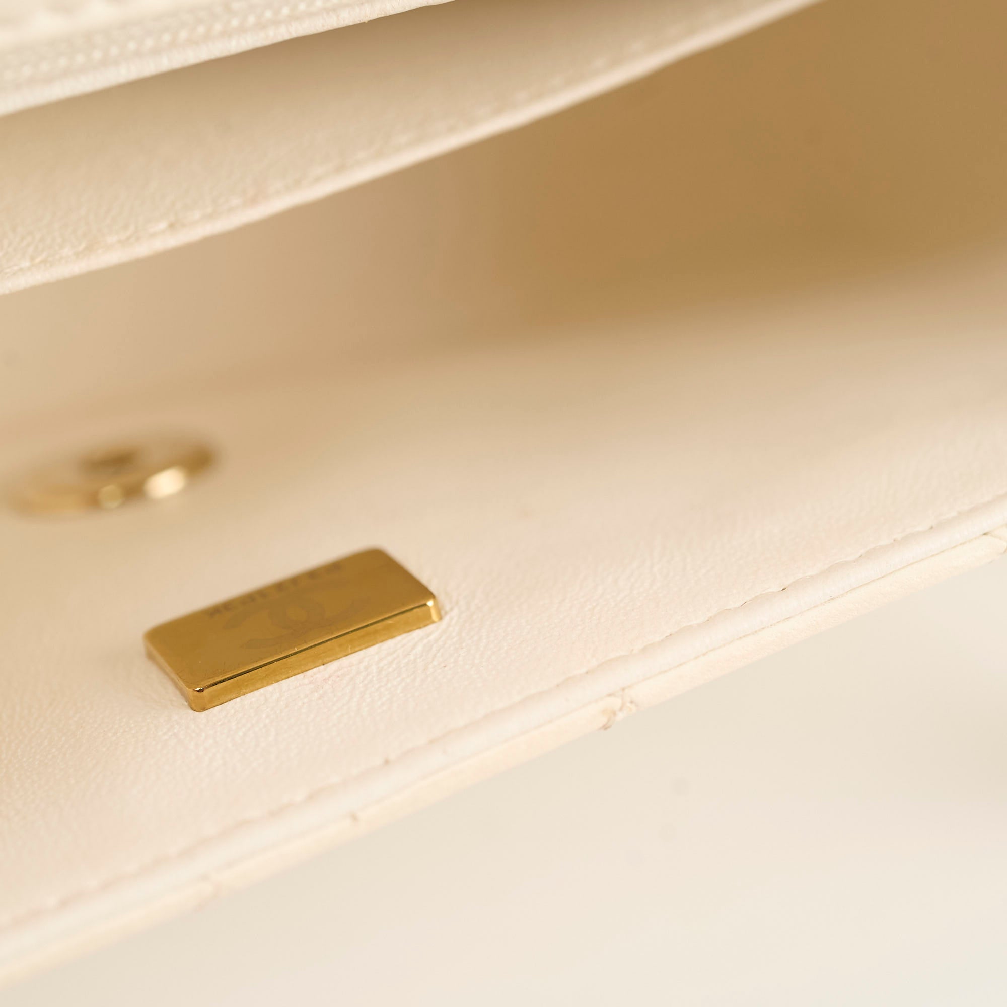 Chanel Mini Rectangular Lambskin Ivory Microchip Bag - Luxury Designer Crossbody Purse for Women, Perfect for Parties, Date Nights & Special Occasions