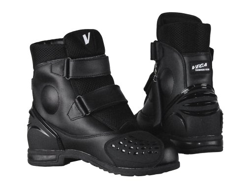 Vega Night Train Motorcycle Boots - Durable Leather Riding Boots for Men & Women - Perfect for Cruiser, Touring & Adventure Bikes - Waterproof & Comfortable for Long Rides
