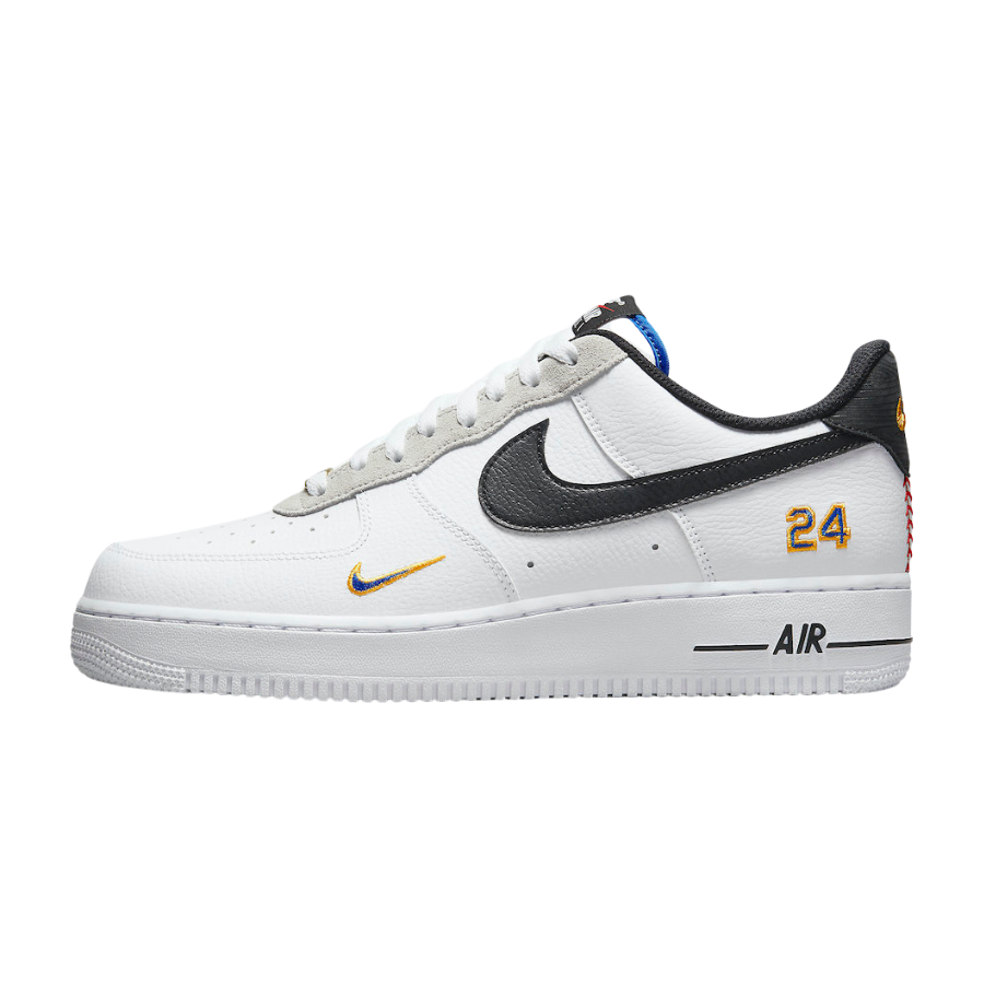 Nike Air Force 1 Low Ken Griffey Jr. & Sr. Swingman Sneakers - White/Lyon Blue/University Gold/Black | Retro Basketball Shoes for Men, Casual Streetwear & Sports Fashion