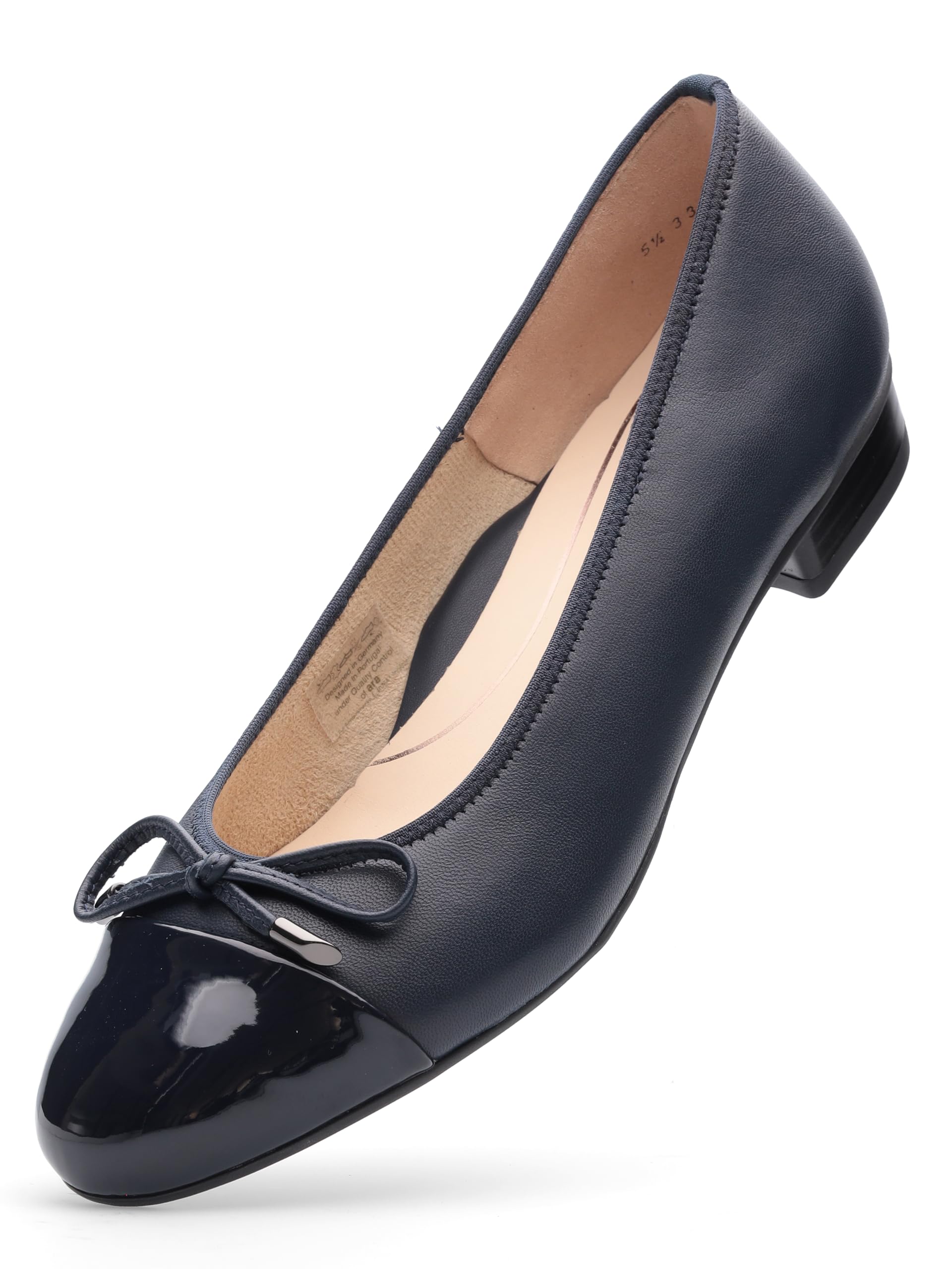 ARA Women's Ballet Flats - Comfortable & Stylish Slip-On Shoes for Work, Travel & Casual Wear | Lightweight & Breathable for All-Day Comfort