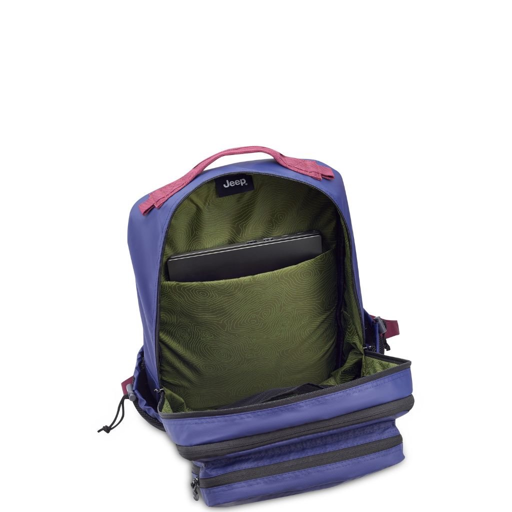 Jeep Tactical Backpack 15L - Durable Multi-Pocket Military Backpack for Hiking, Camping & Travel - Navy Blue