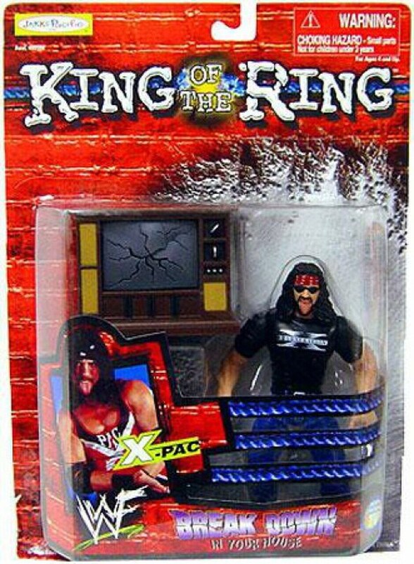 1999 WWF Jakks Pacific Break Down In Your House X Pac Action Figure - Collectible Wrestling Toy for Fans & Display - Perfect for WWE Memorabilia Collections & Play Battles