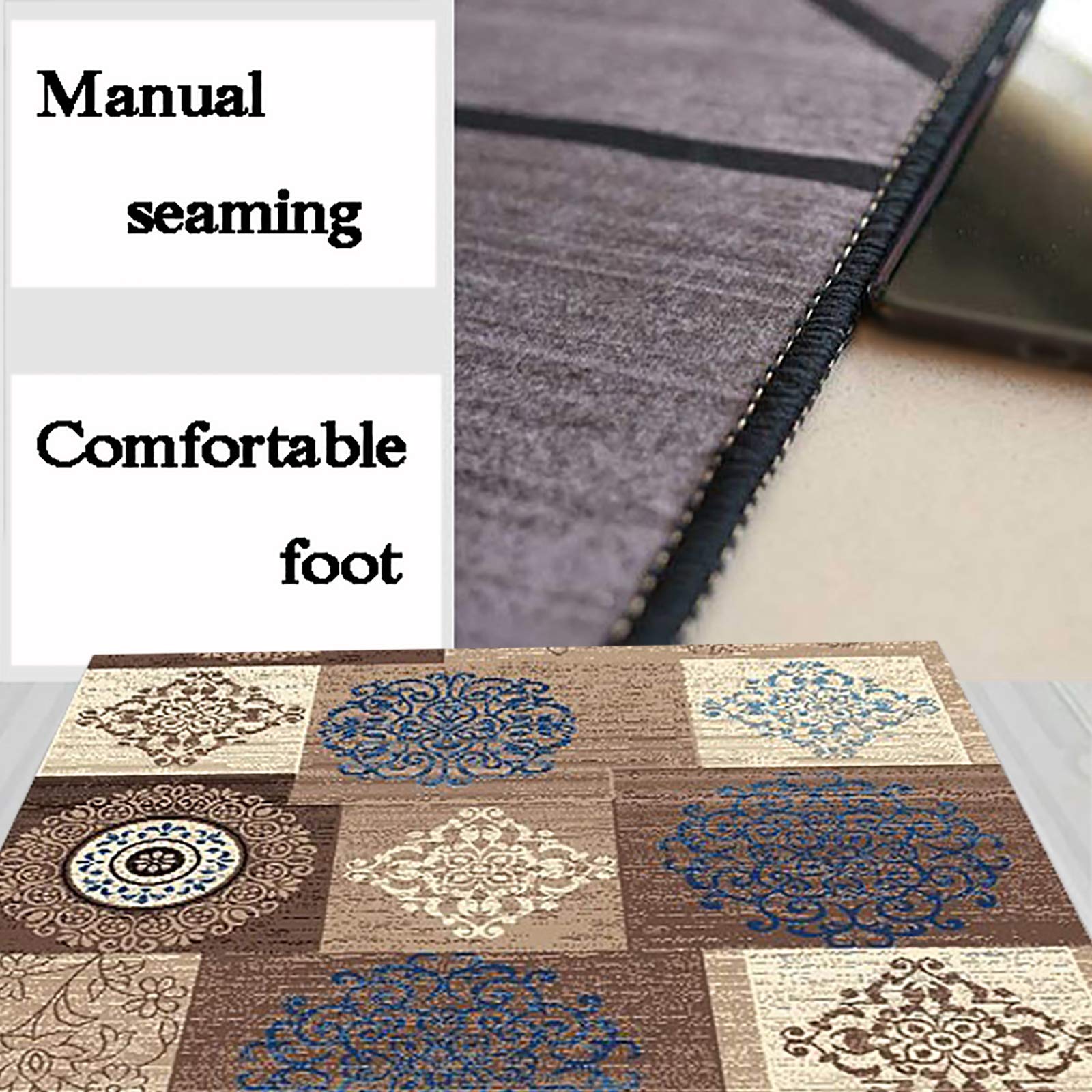 Non-Slip Runner Rug - Washable Polyester Hallway Carpet | Soft Touch Entrance Mat with Custom Length & Cuttable Design | Perfect for Home, Office & High Traffic Areas