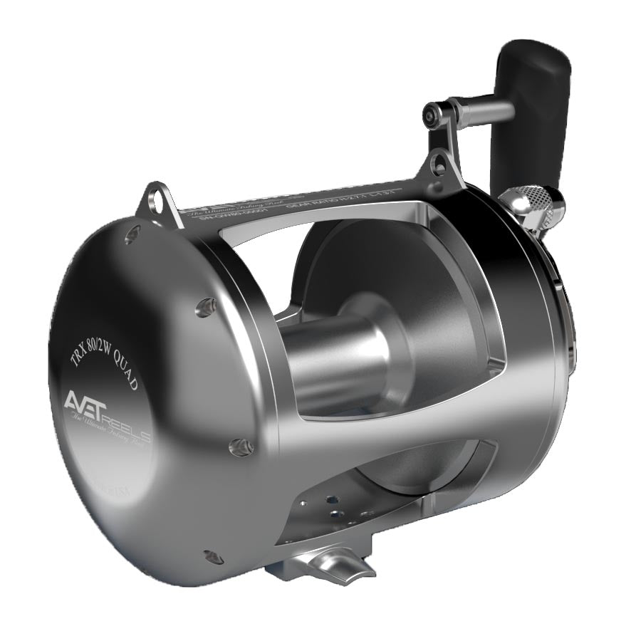 Avet Quad T RX 80W Wide Two Speed Fishing Reels - Saltwater Offshore Big Game Fishing Reel for Tuna, Marlin & Swordfish