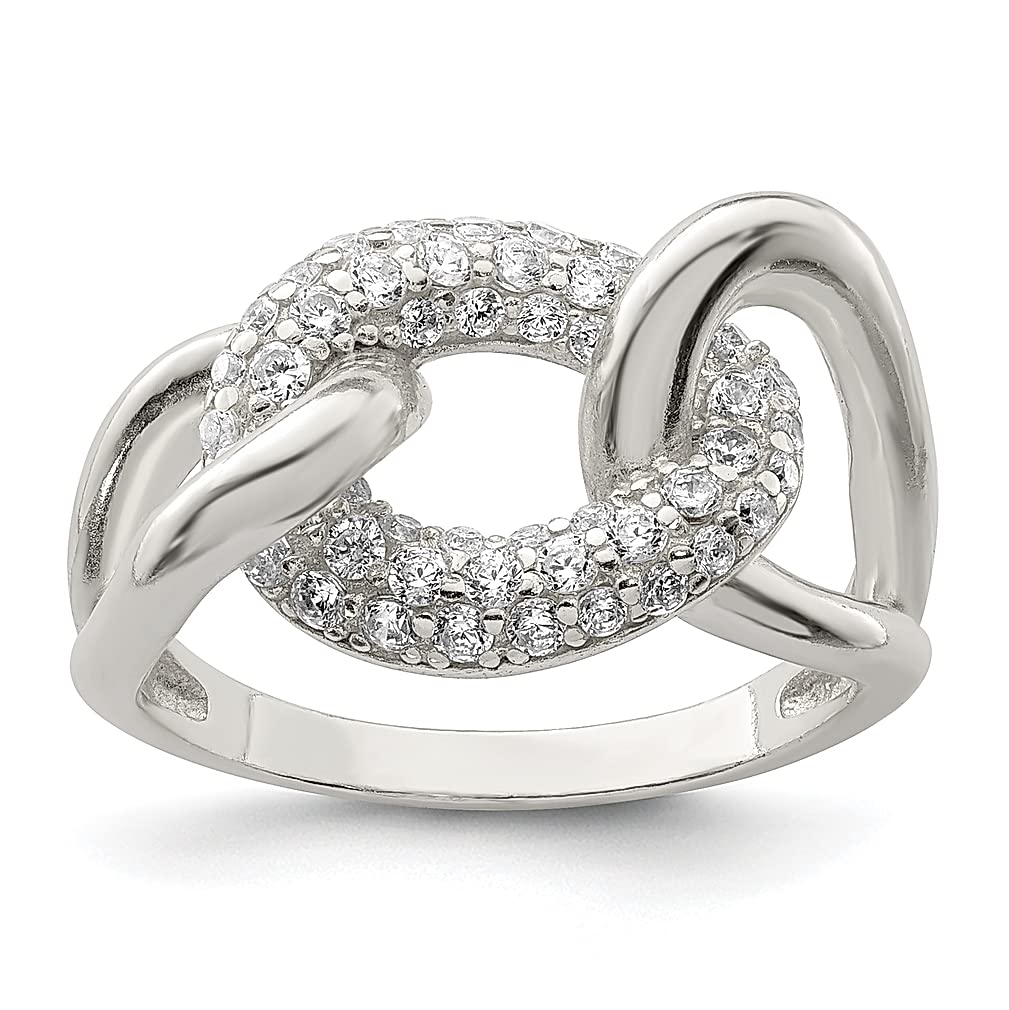 925 Sterling Silver Cubic Zirconia CZ Band Ring for Women - Elegant Fine Jewelry Gift for Her - Perfect for Anniversaries, Birthdays & Special Occasions