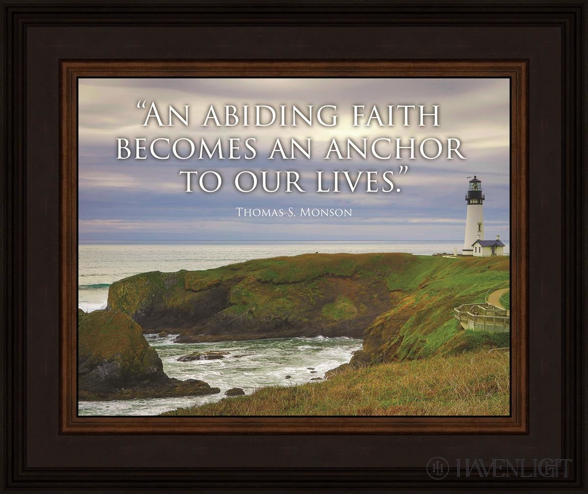 Abiding Faith Motivational Poster - Inspirational Wall Art for Home, Office & Church Decor - Uplifting Christian Quote Print for Encouragement & Spiritual Growth