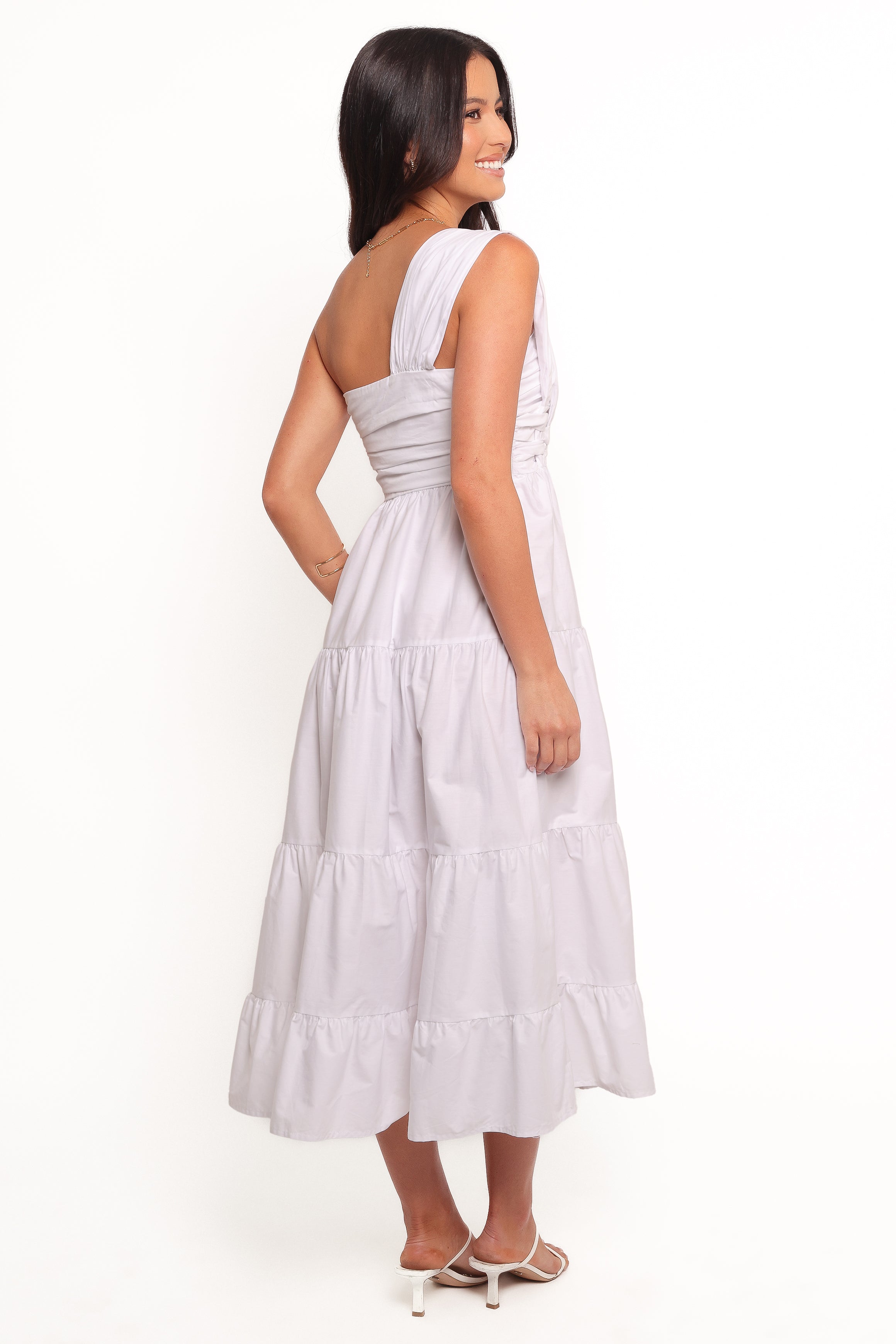 Isabela Midi Dress for Women - Elegant White Summer Dress for Casual Wear, Beach Vacation & Special Occasions